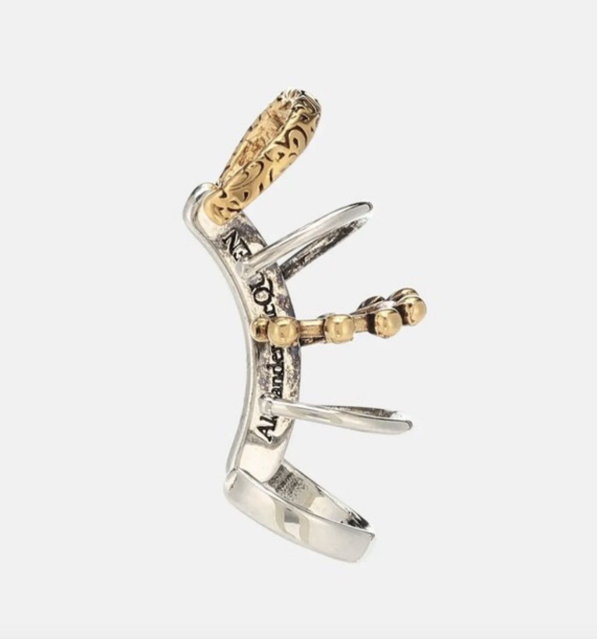 Alexander McQueen Alexander McQueen Multi-Hoop Ear Cuff – Silver +Gold Silver Size ONE SIZE - 2 Thumbnail