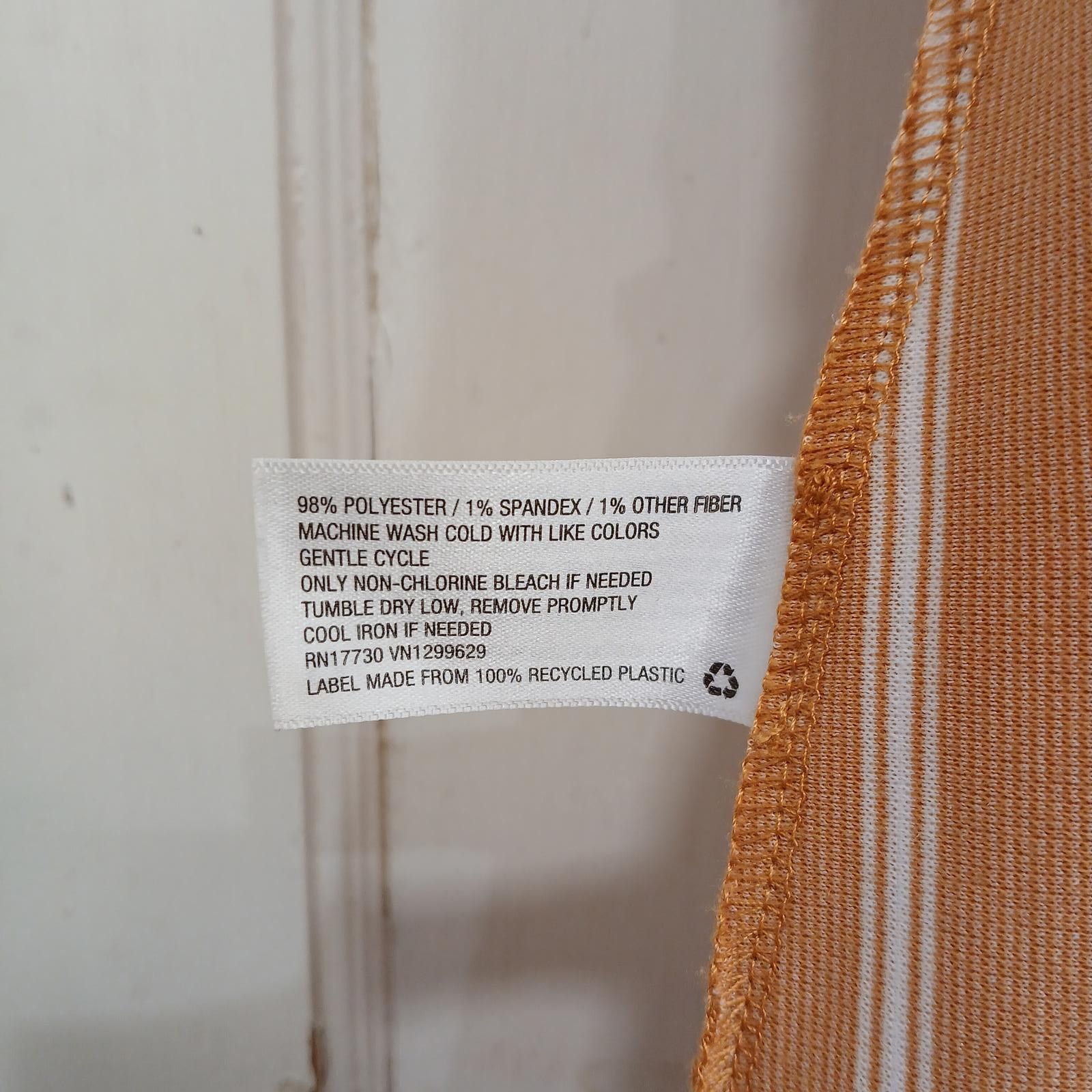 Designer Gold and White Striped Jumpsuit Xhilaration Medium Size ONE SIZE - 9 Thumbnail