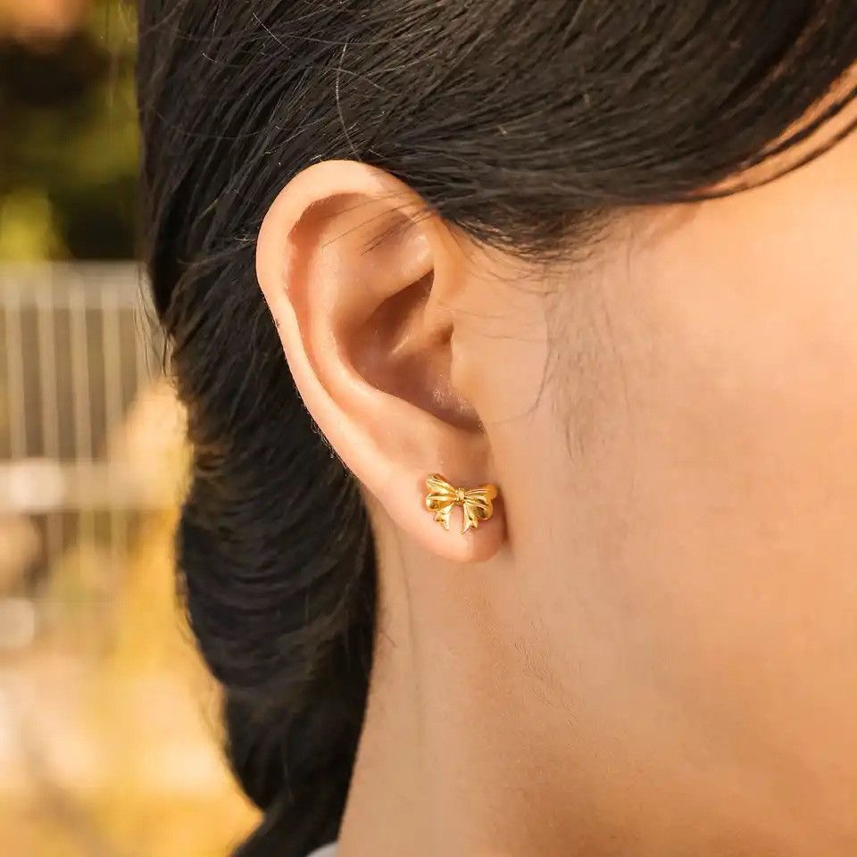 Other Cute Bowknot Stud Earrings Size ONE SIZE - 3 Thumbnail