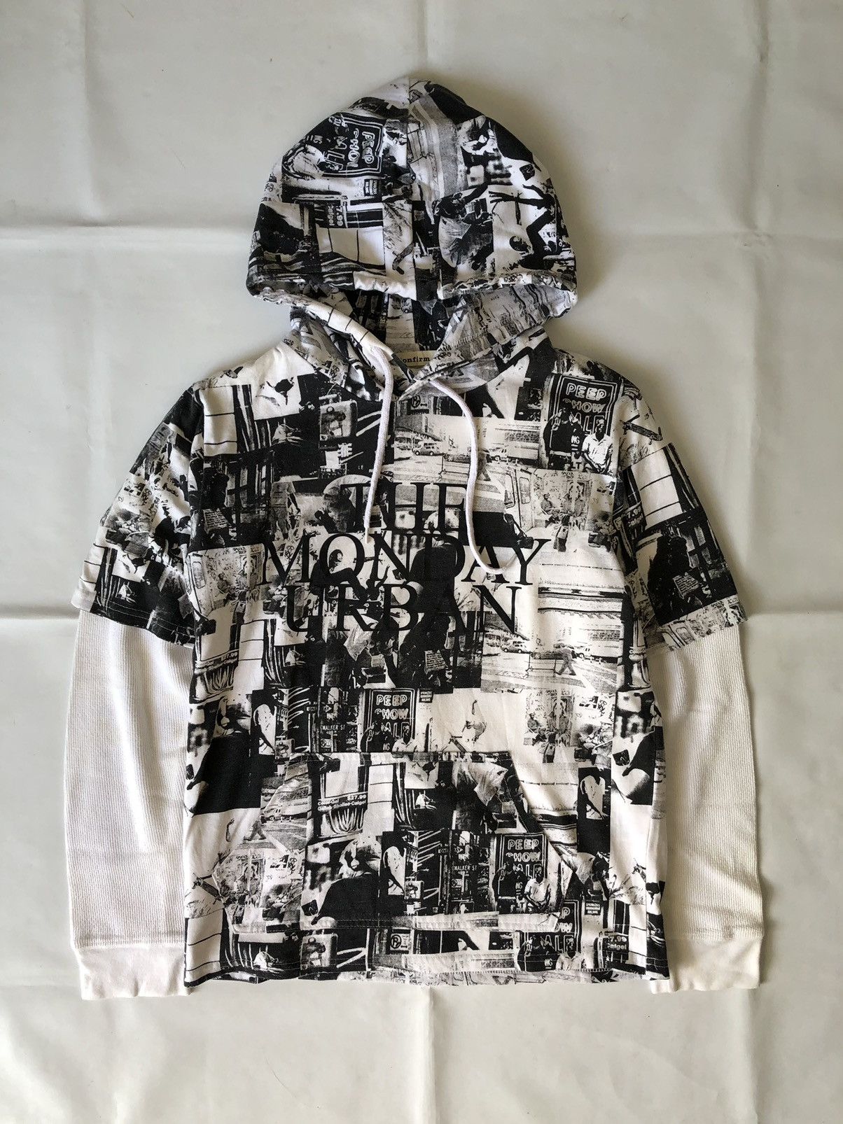 Hysteric Glamour × Japanese Brand × Le Grande Bleu (L.G.B.) Front Art Skateboarding Japan Poem Confirm Hoodie Style Size US M / EU 48-50 / 2 - 1 Thumbnail