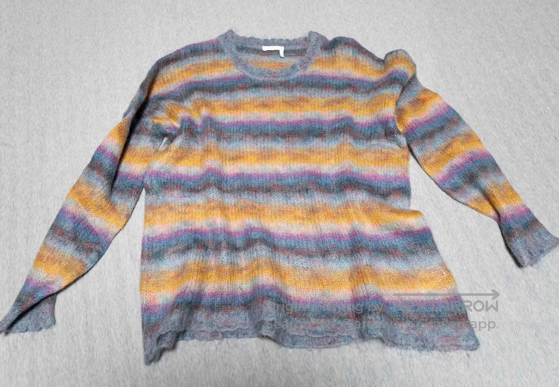 Chloe Chloe Rainbow Stripe Oversized Mohair Sweater. Size S / US 4 / IT 40 - 1 Thumbnail