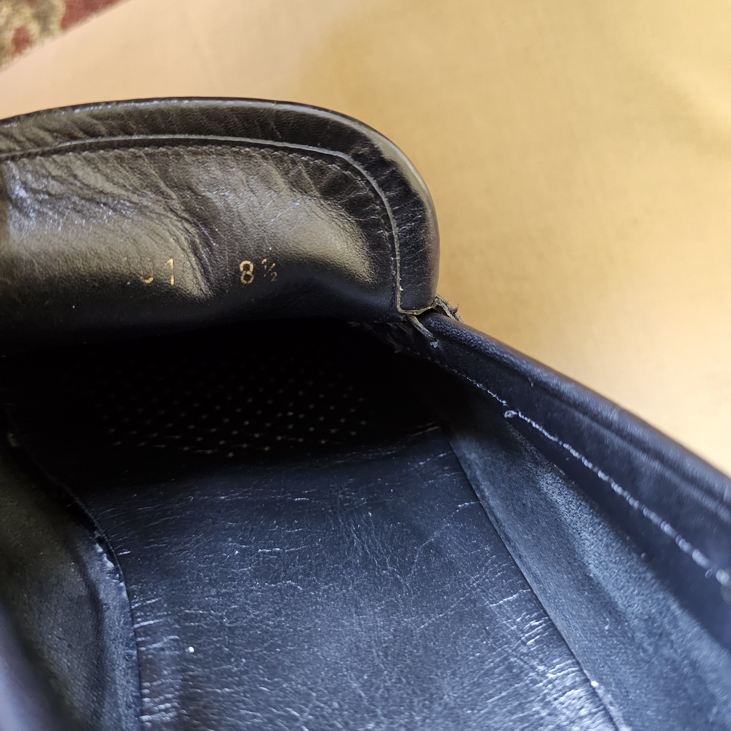 Gucci Gucci Men's Monogram Black Loafers Guccu Size 8.5 US 9 Size US 9 / EU 42 - 10 Thumbnail