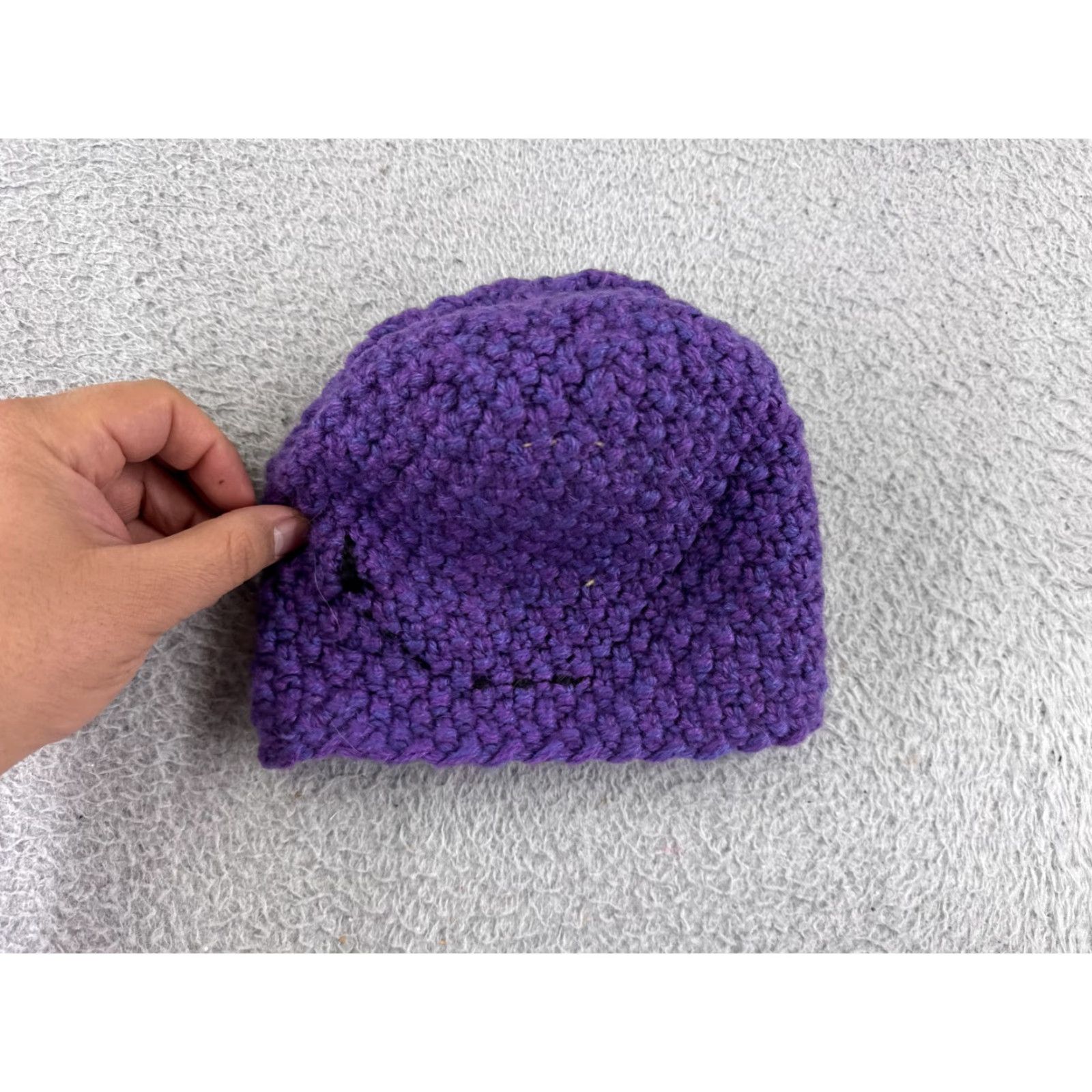 Vintage Andes Gifts Beanie Adult One Size Purple Monster Face Alpaca Blend Hat/Cap Unisex Adults Beanie Purple Monster Alpine Knit Logo 90s? Size ONE SIZE - 4 Thumbnail