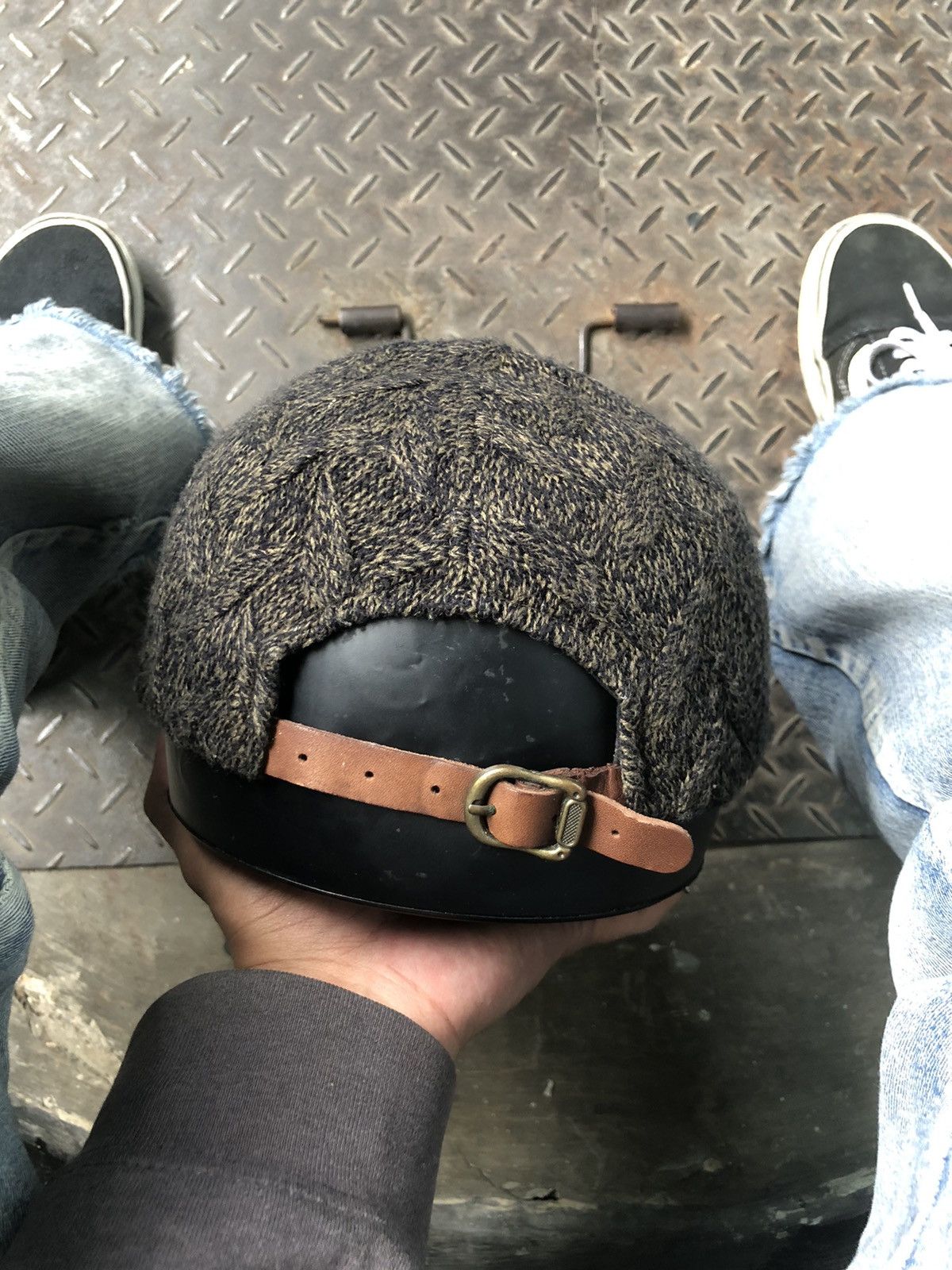 Vintage 🚫 SOLD 🚫 Von Dutch Sport Pattern Suede Wool Hat Rare Size ONE SIZE - 5 Thumbnail