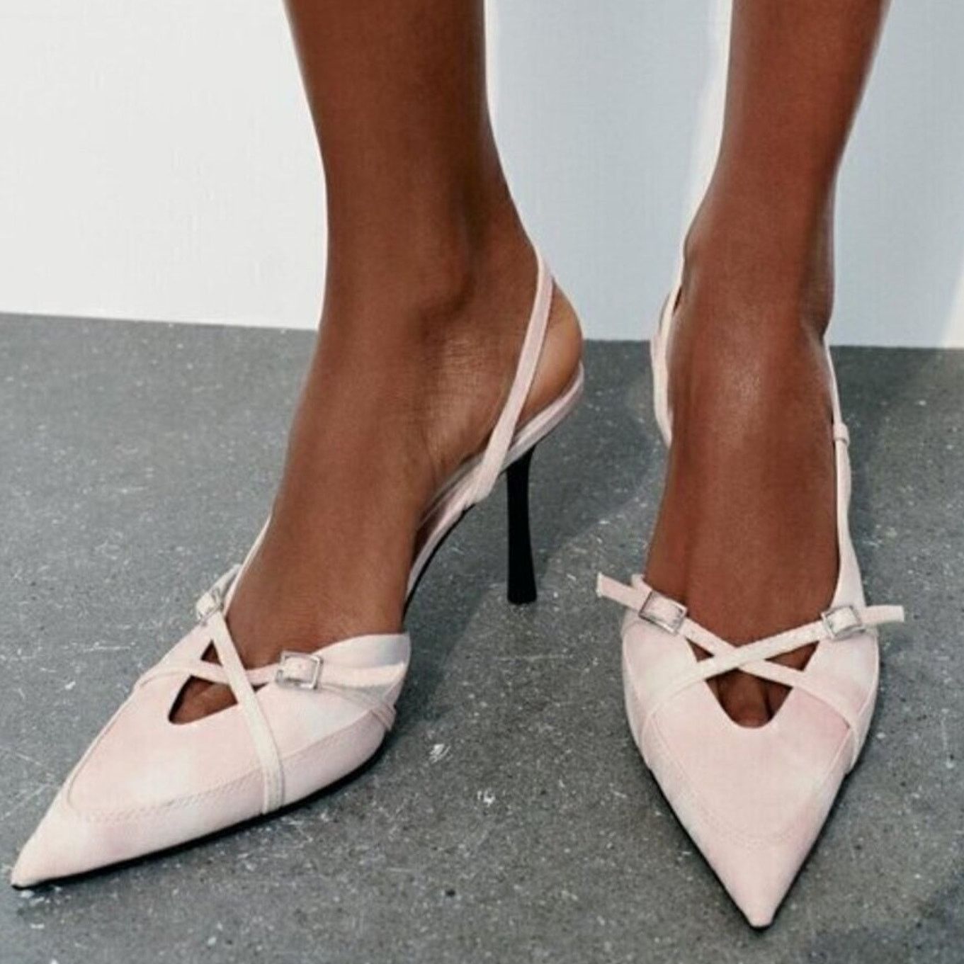 Zara Zara Pink Slingback Heels Pointed Toe Pumps NWT Size US 9 / IT 39 - 16 Thumbnail