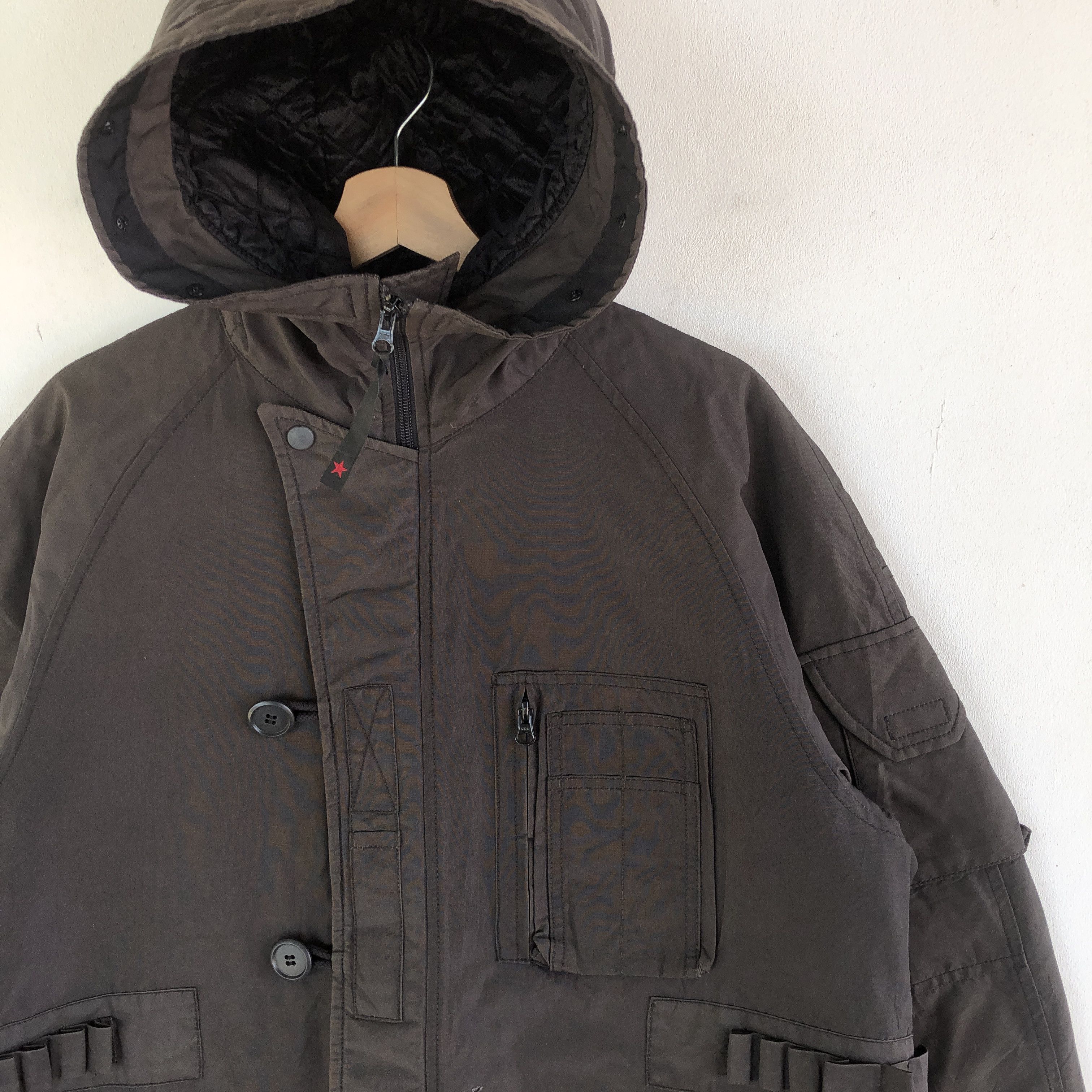 Japanese Brand × PPFM Vintage PPFM Tactical Military Hoodie Puffer Jacket Size US M / EU 48-50 / 2 - 5 Thumbnail