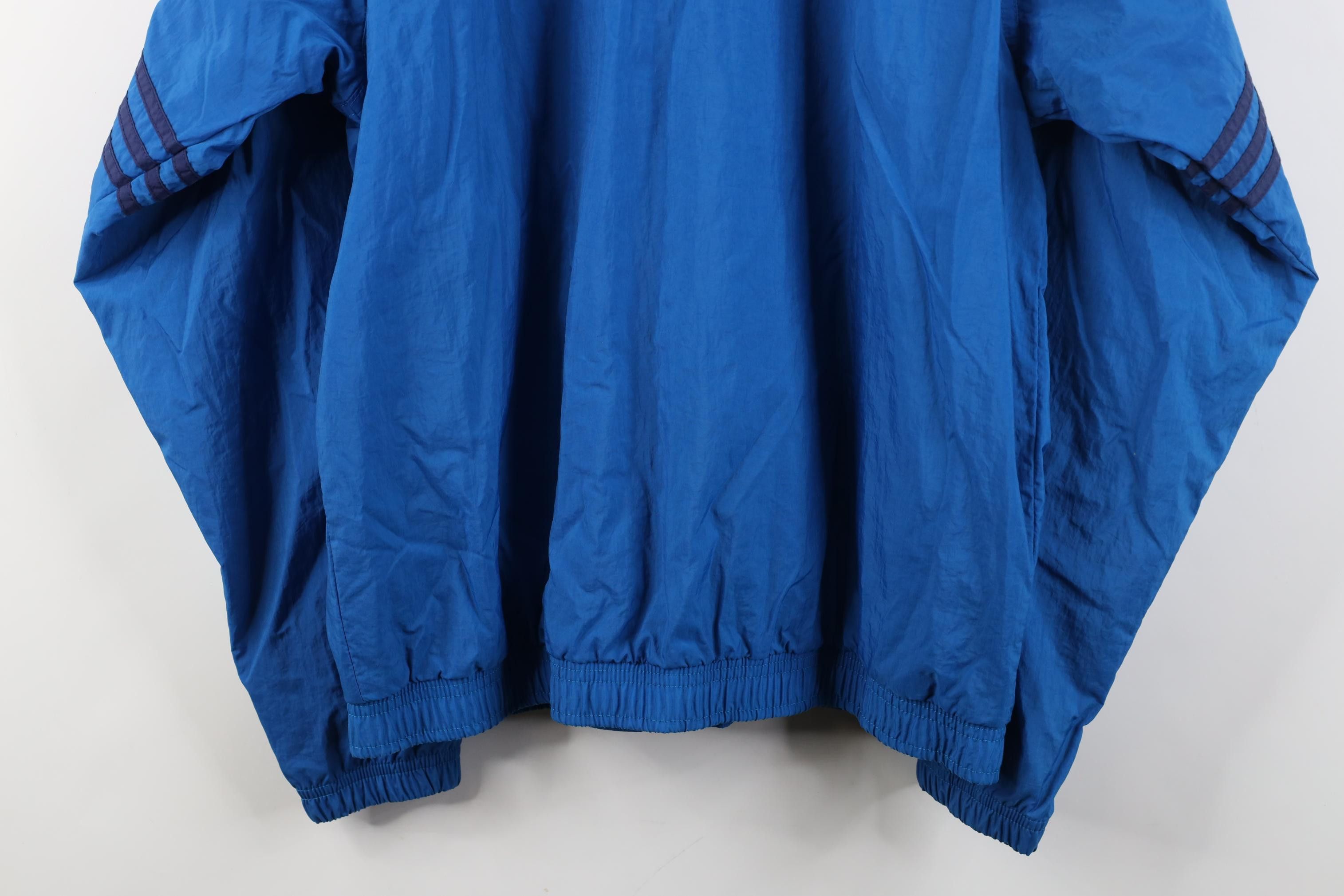 Adidas Vintage 90s Adidas Striped Lined Windbreaker Bomber Jacket Size US M / EU 48-50 / 2 - 14 Thumbnail