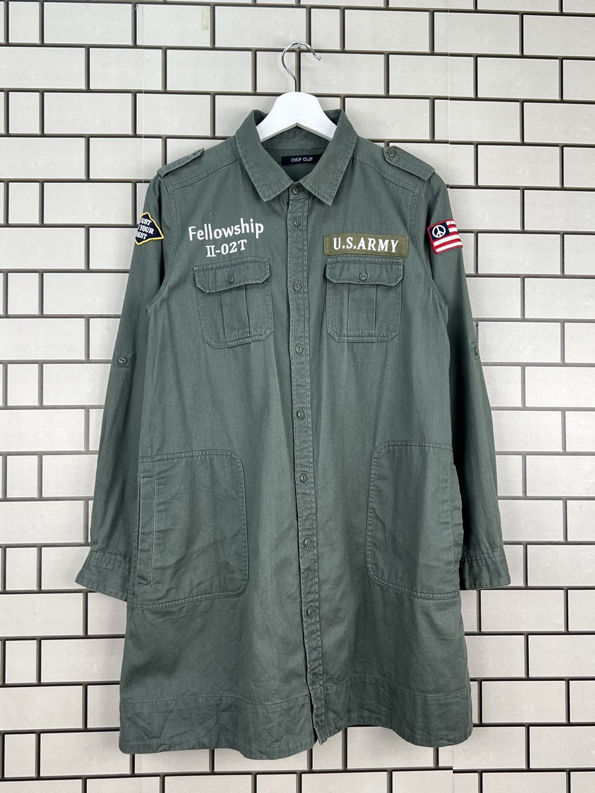 Japanese Brand Chip Clip Military Style Multipocket Longsleeve Shirt Size US M / EU 48-50 / 2 - 2 Thumbnail