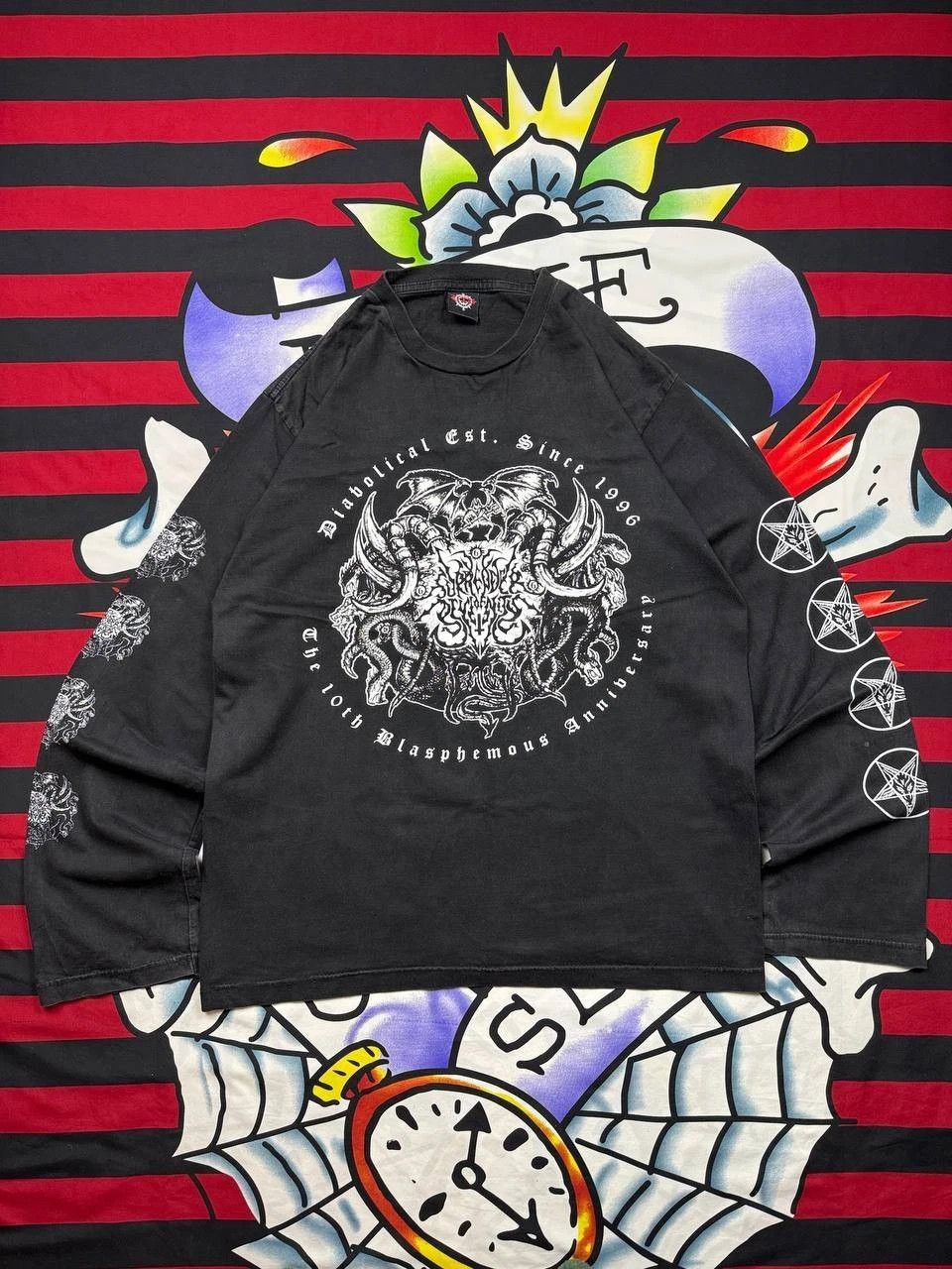 Band Tees Surrender of Divinity 2006 Black Metal longsleeve Mayhem Size US L / EU 52-54 / 3 - 1 Thumbnail