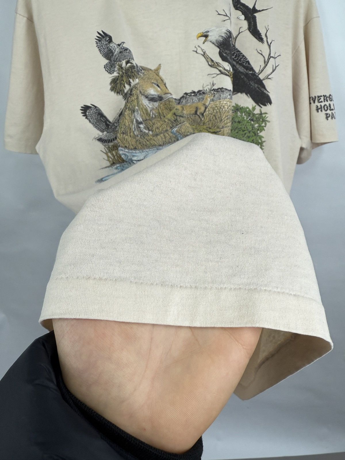 Hanes 🇺🇸 Vintage 1989 Aboriginal Art Animals T-Shirt Single Stitch Size US XL / EU 56 / 4 - 9 Thumbnail