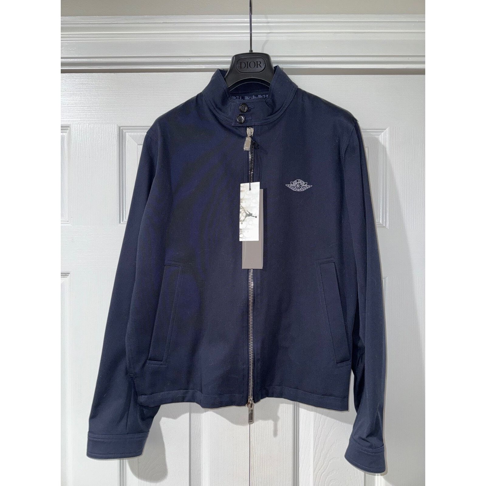 Dior Dior Air Logo Zip Up Double Zipper Woven Moto Jacket Coat 48 Size US M / EU 48-50 / 2 - 2 Thumbnail