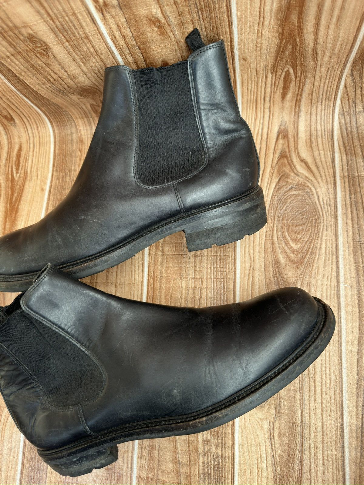 Prada Prada Black Leather Mens Vintage Chelsea Boots Size US 9 / EU 42 - 17 Thumbnail