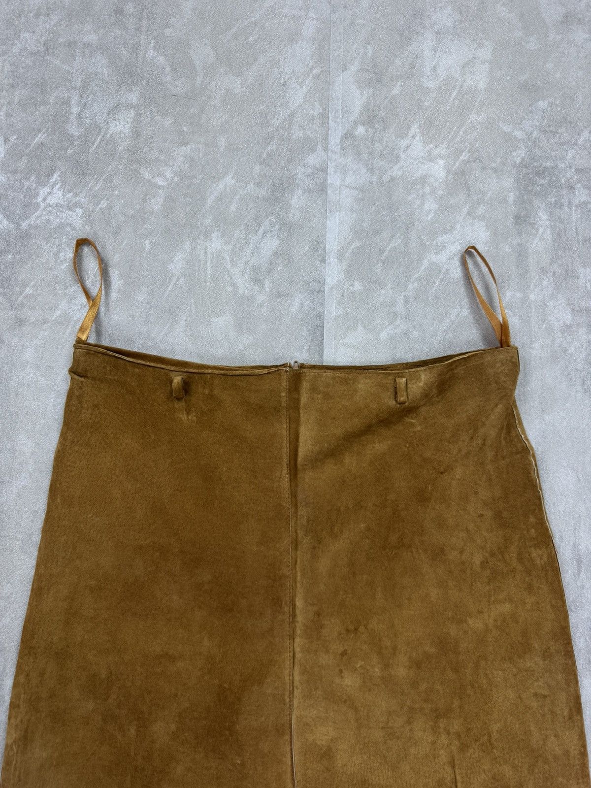 Other outer edge suede skirt vintage midi skirt western cowgirl Size 32" / US 10 / IT 46 - 4 Thumbnail