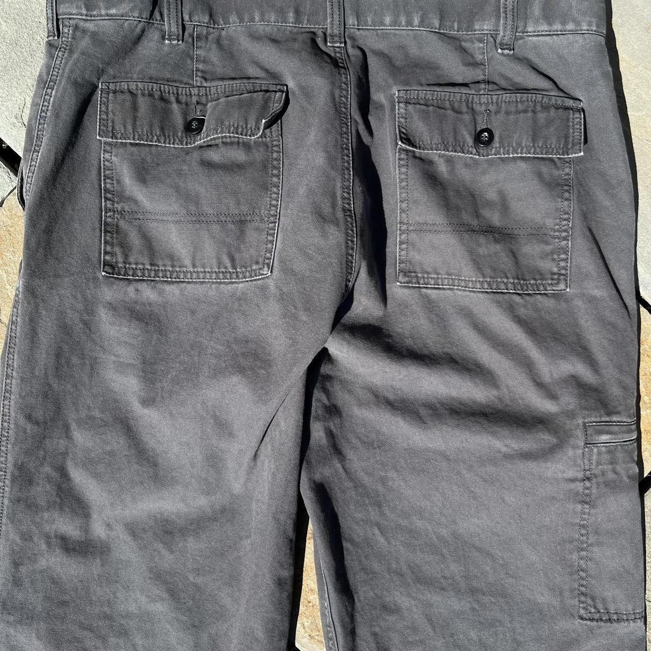 Dockers Y2K Grey Faded Distressed Canvas Utility Fatigue Work Pants Size US 38 / EU 54 - 5 Thumbnail