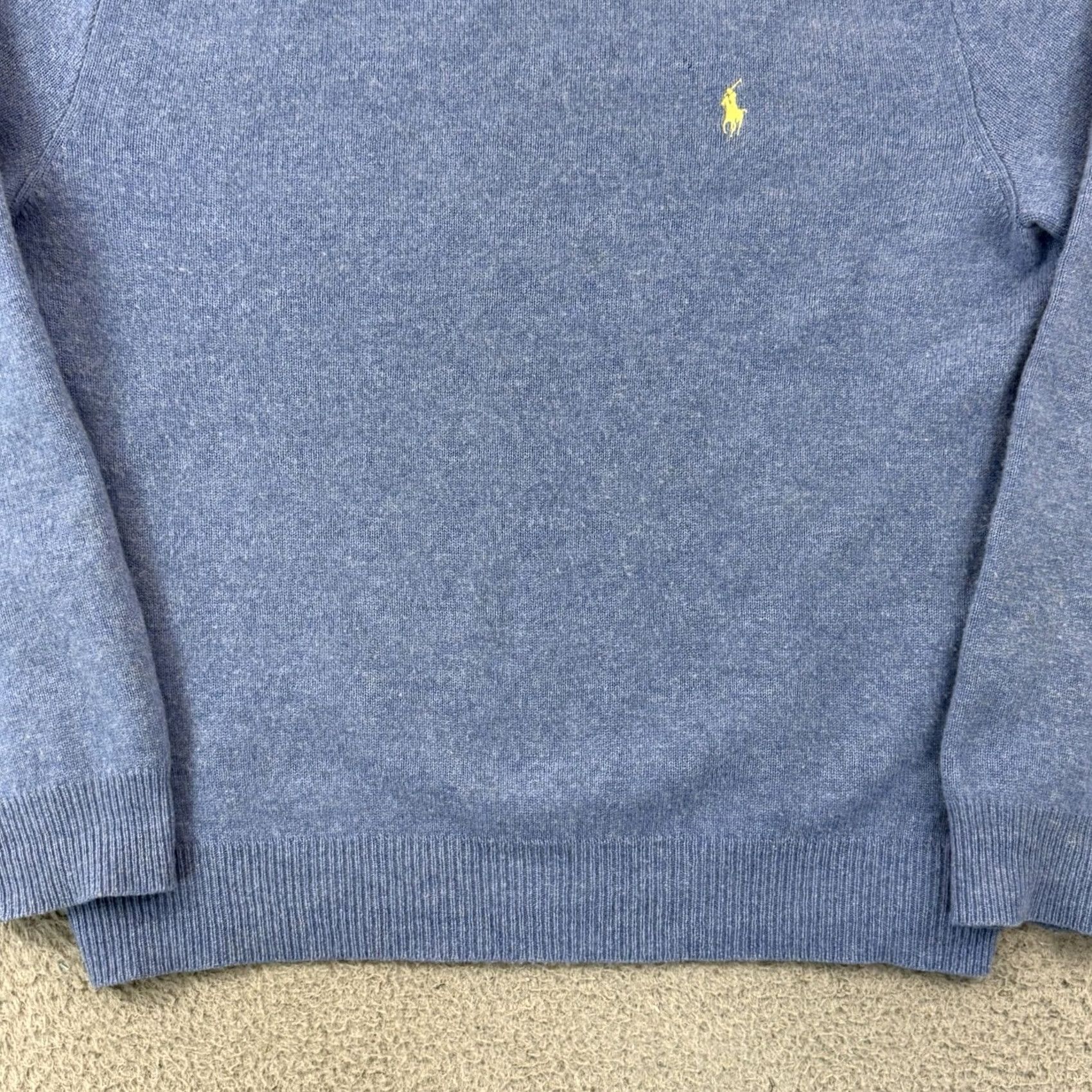 Polo Ralph Lauren Polo Ralph Lauren Sweater Mens XL Blue Lambswool Crewneck Long Sleeve Preppy Size US XL / EU 56 / 4 - 2 Thumbnail