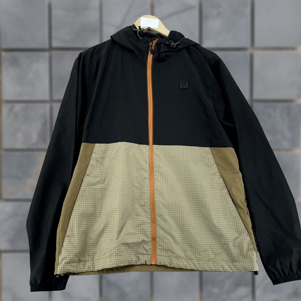 Billabong Billabong Windbreaker Jacket Mens S Black Tan Packable Zip Up Size US S / EU 44-46 / 1 - 1 Thumbnail