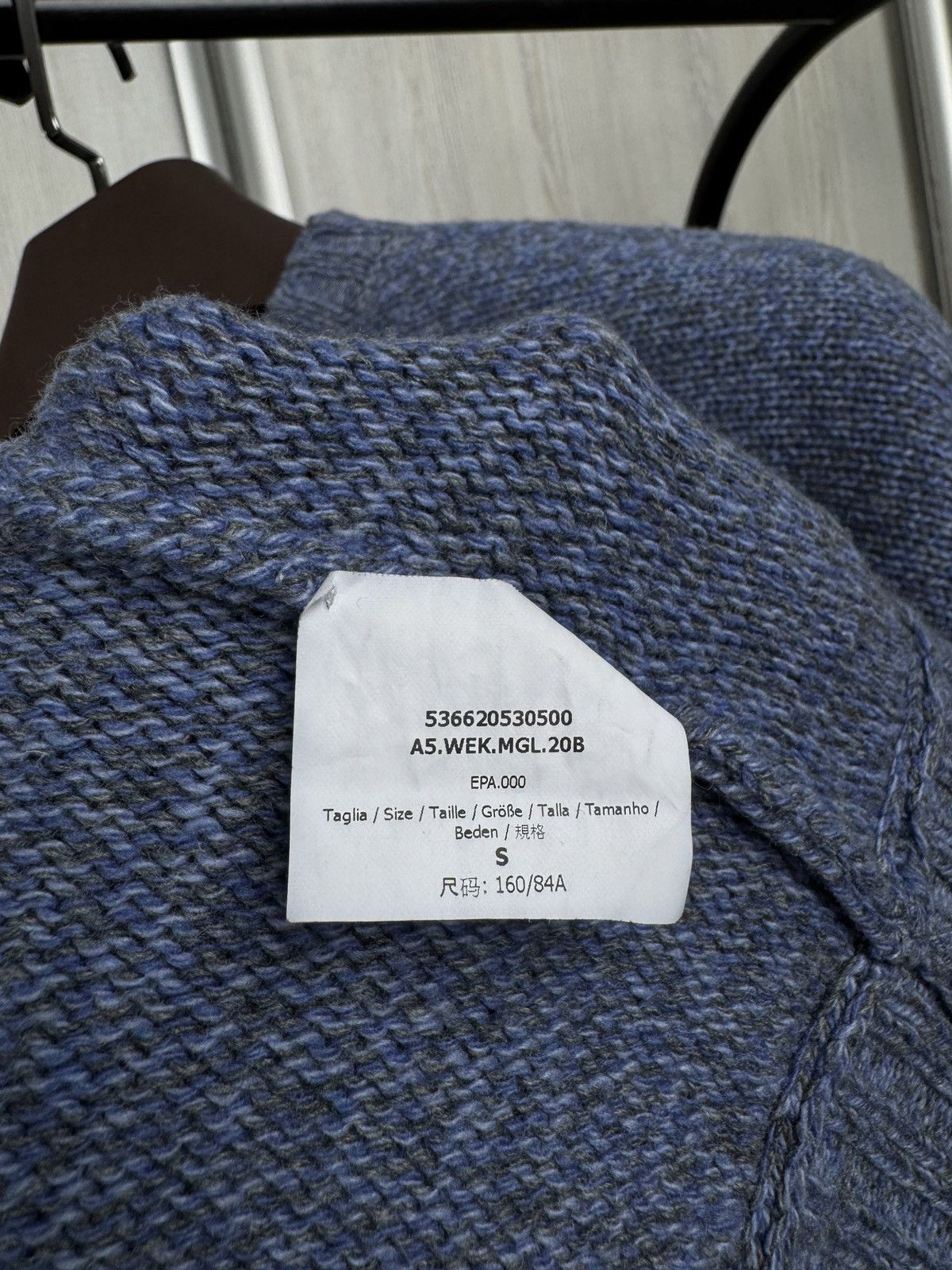 Max Mara Weekend Max Mara blue oversized knitted sweater avant garde Size S / US 4 / IT 40 - 7 Thumbnail