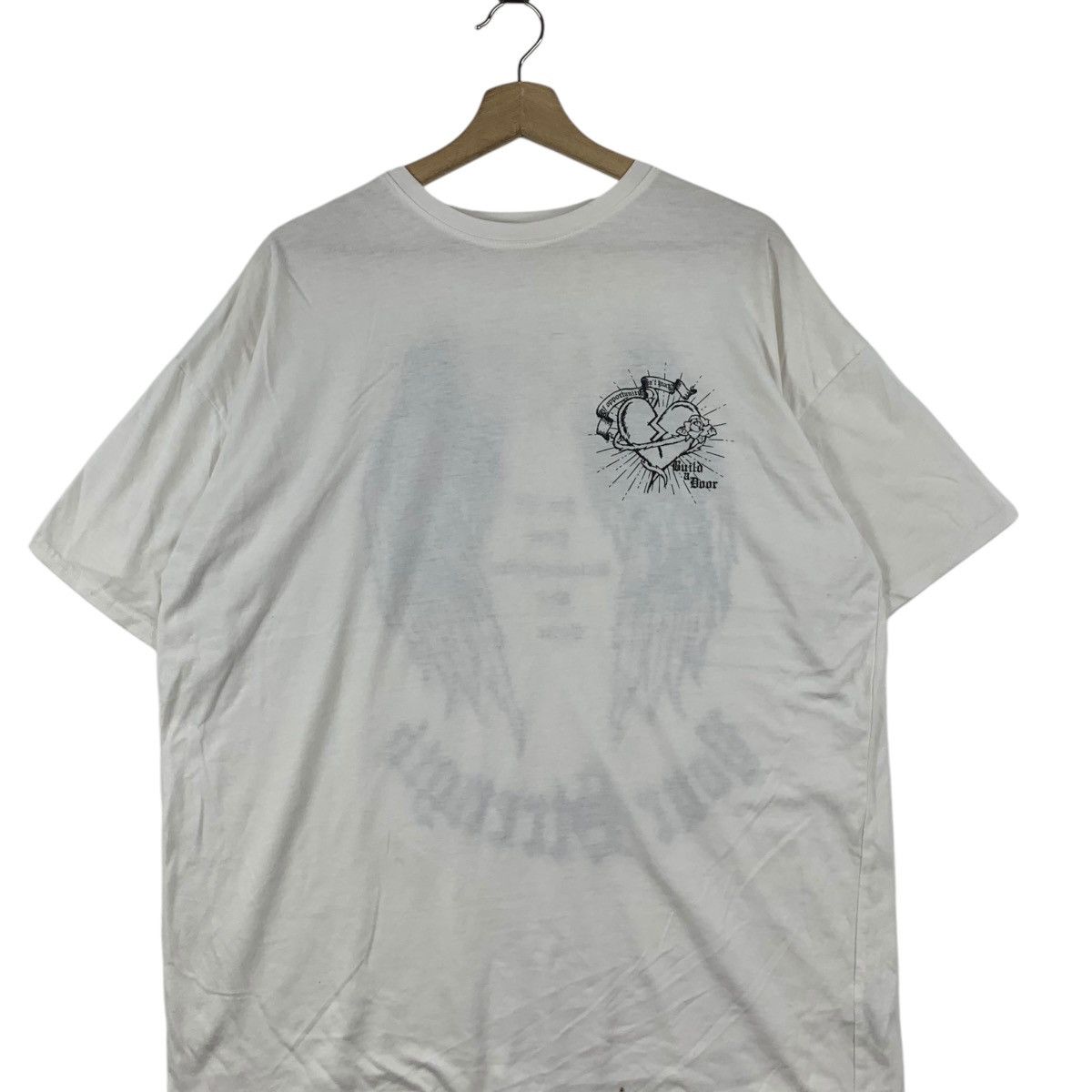 Vintage Vintage ANGELS WINGS Build A Door Strong Girl Tee Shirt Size M / US 6-8 / IT 42-44 - 3 Thumbnail