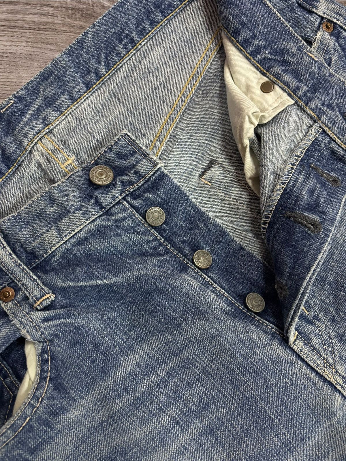 Kapital Y2K Spellbound Japan Kapital Boro Inspired Grunge Jeans Size US 34 / EU 50 - 5 Thumbnail