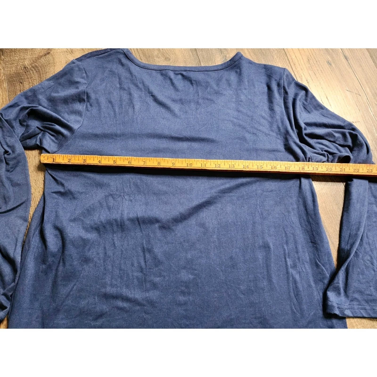 Life is Good Womens L Life Is Good Sleep T Shirt Halloween Long Sleeve Fall Pumpkin Dog Shirt Adult L Blue Women Size L / US 10 / IT 46 - 3 Thumbnail