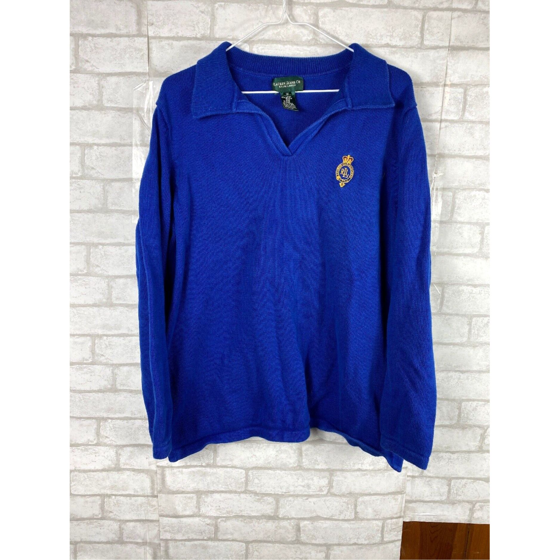 Ralph Lauren LAUREN JEANS CO by Ralph Lauren Pullover Blue Sweater Size XL / US 12-14 / IT 48-50 - 1 Thumbnail