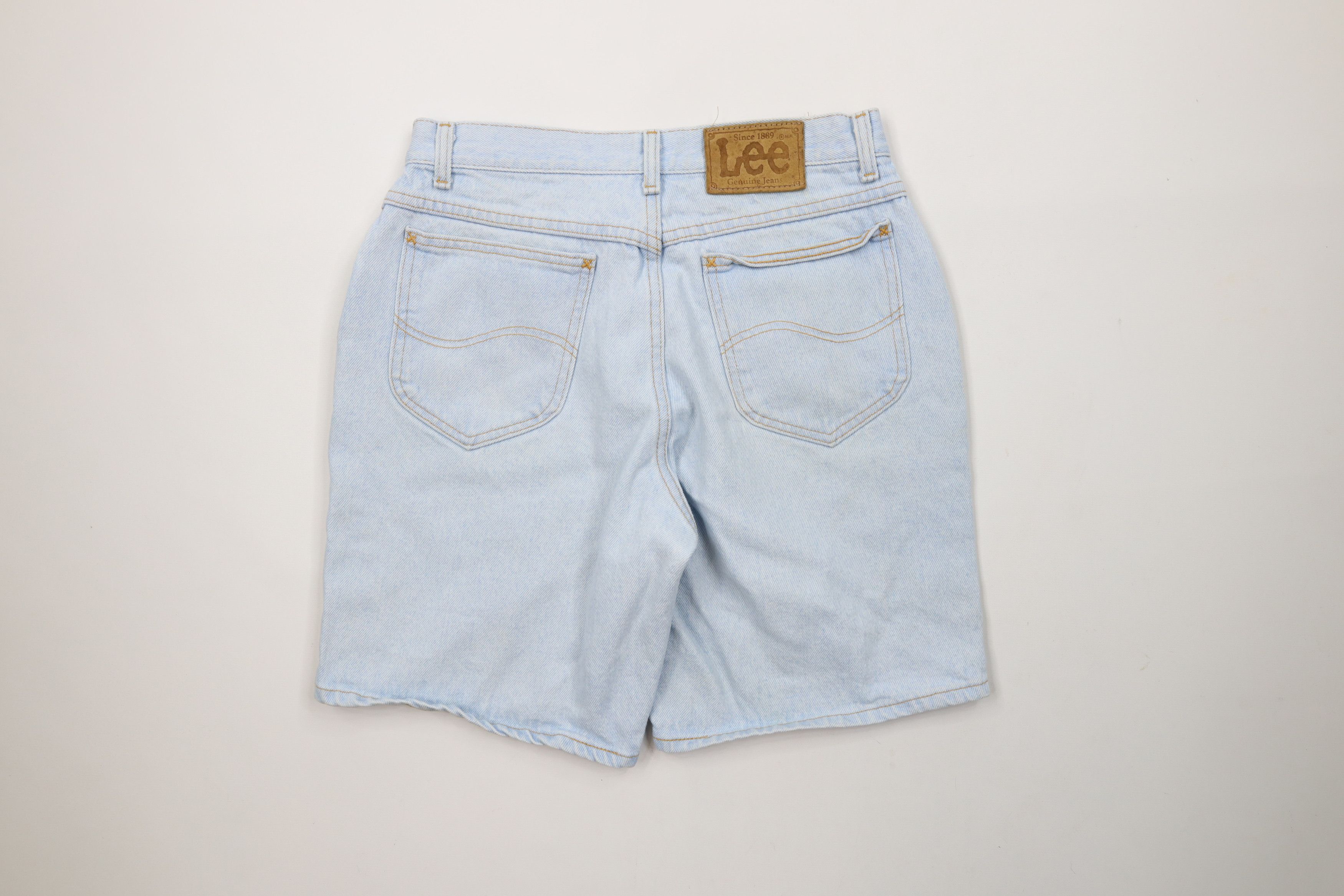 Lee × Vintage Vintage 90s Lee Above Knee Denim Jean Shorts Jorts Blue USA Size US 30 / EU 46 - 10 Thumbnail
