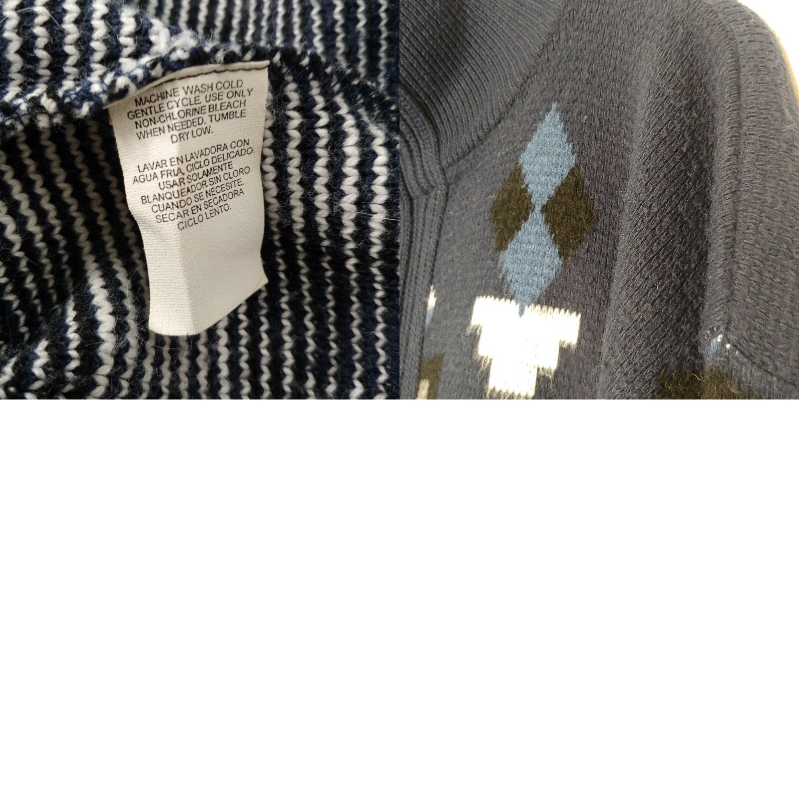 Vintage VINTAGE Towncraft Men's XL Tall Aztec Southwest Pattern Zip Cardigan Sweater - Retro 80s Knit Casual Long Sleeve Size US XL / EU 56 / 4 - 8 Thumbnail