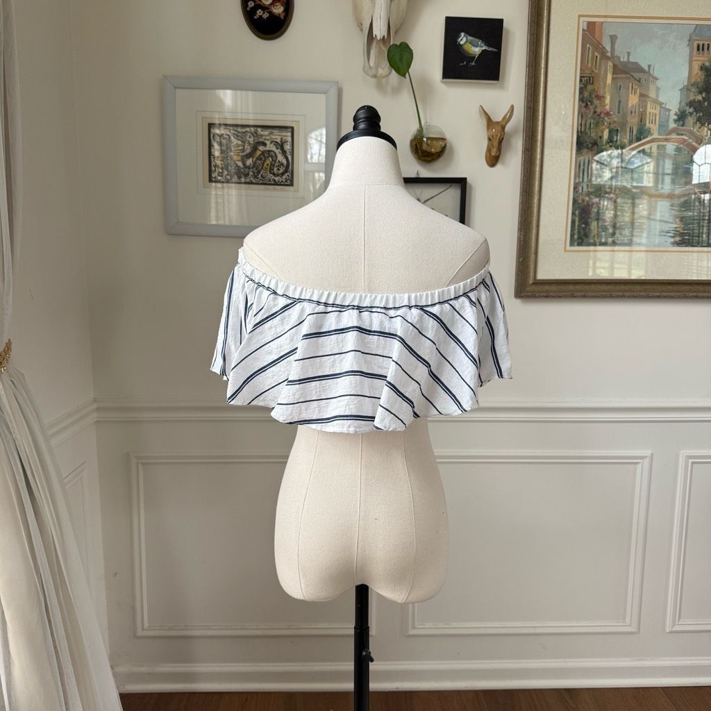 Other Helen Owen X Aqua Bandeau Ruffle Tube Too Cropped M Size M / US 6-8 / IT 42-44 - 3 Thumbnail