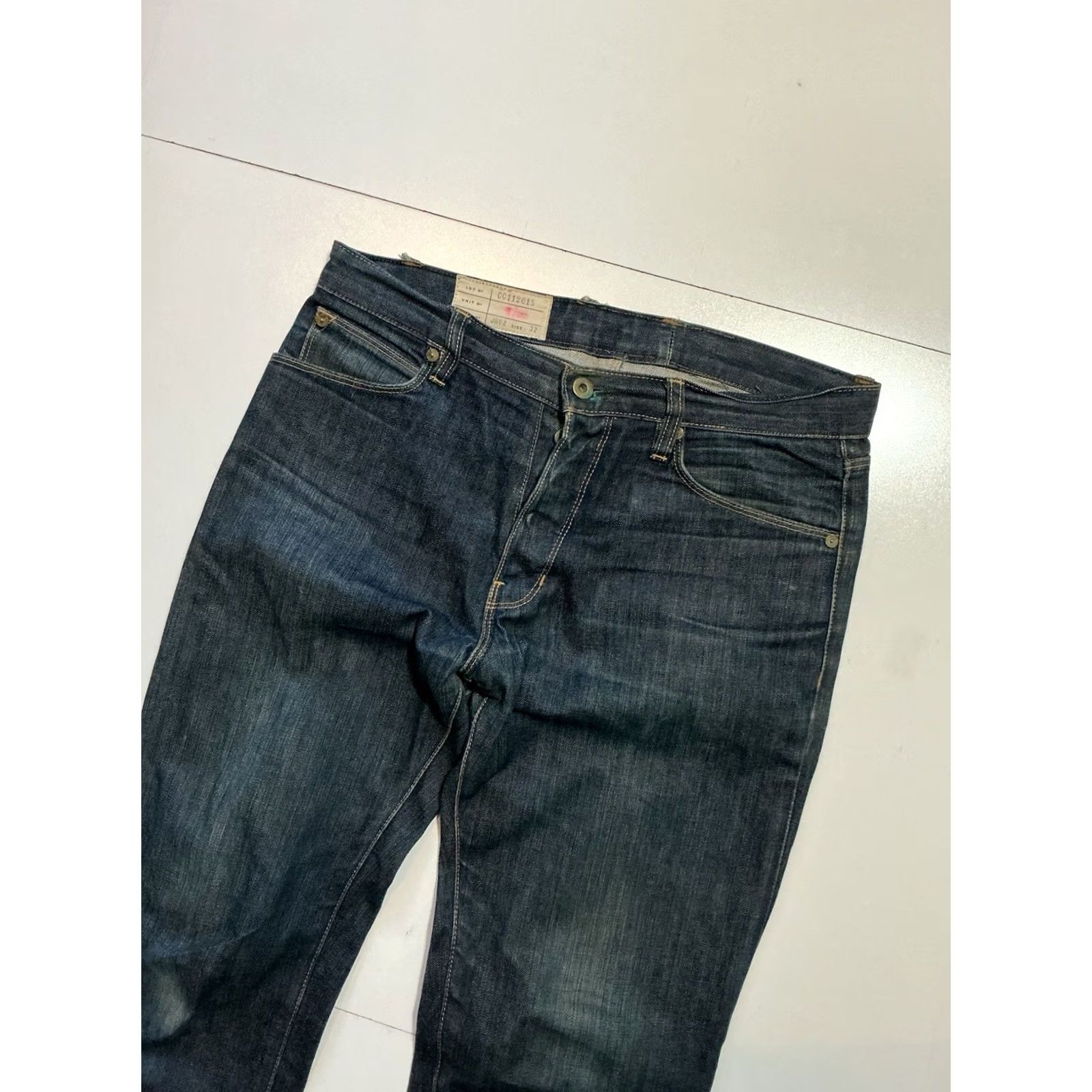 Denime CC15 Los Angeles Nathan Bogle JN02 Button Fly Men’s Blue Denim Jeans Sz 32 Slim Regular Size 34 30 Inseam Mens Jeans Color Blue - 2000s 90s? Size US 32 / EU 48 - 6 Thumbnail