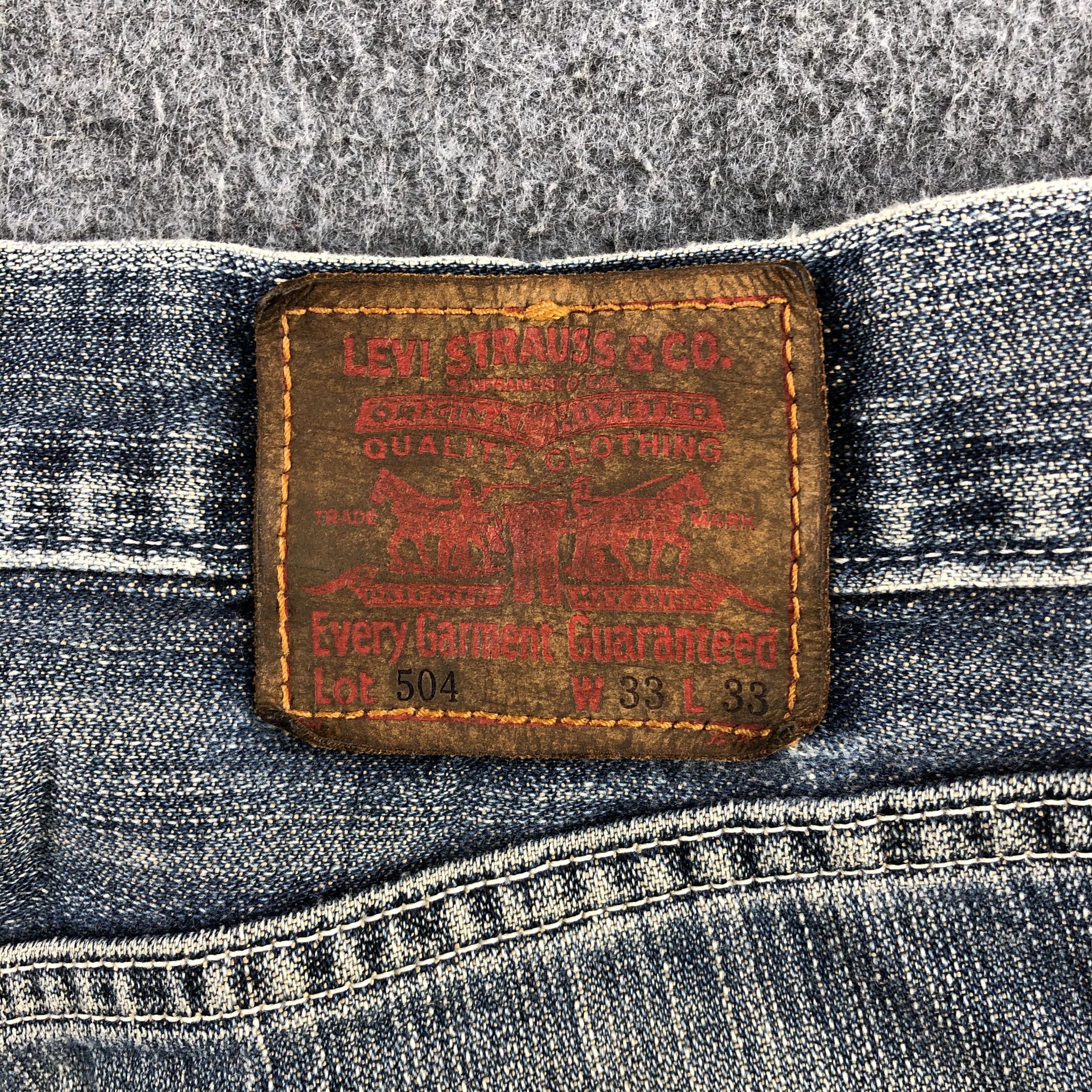Levi's Vintage 90s Levis 504 Earth Tone Jeans-J1778 Size US 32 / EU 48 - 5 Thumbnail
