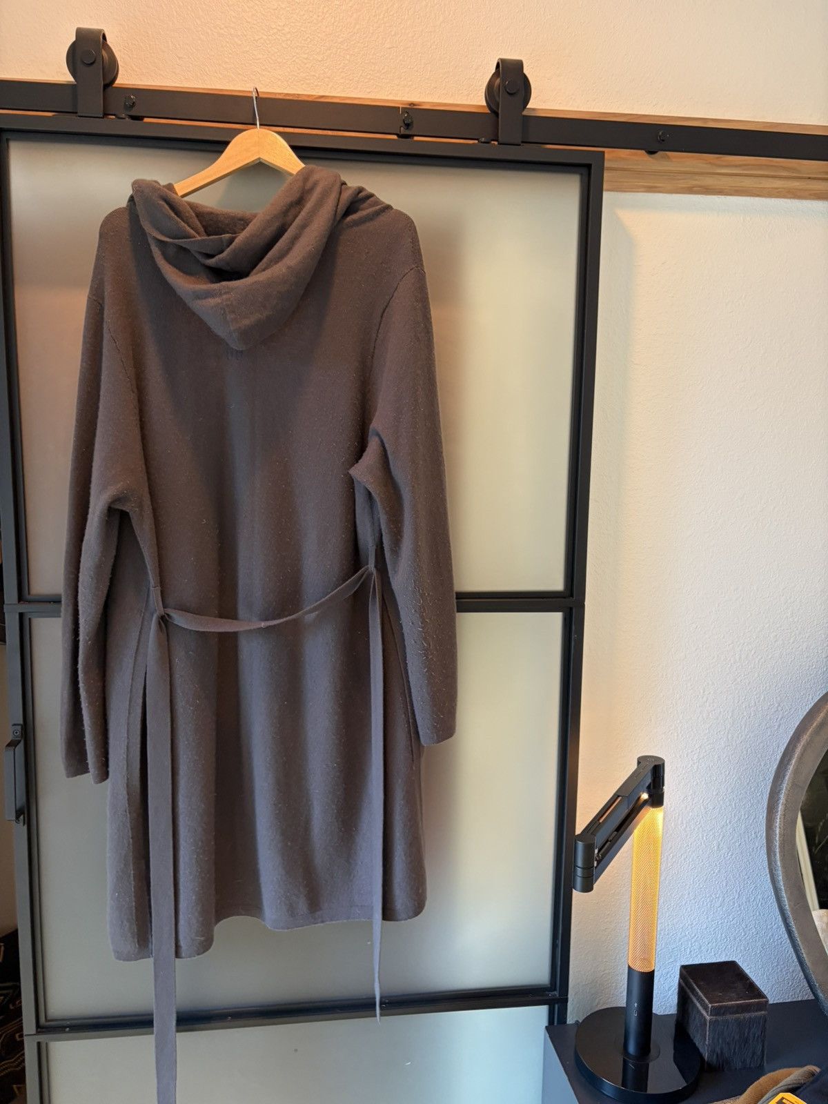 Rick Owens Rick 100% Cashmere Hooded Robe Size US M / EU 48-50 / 2 - 3 Thumbnail