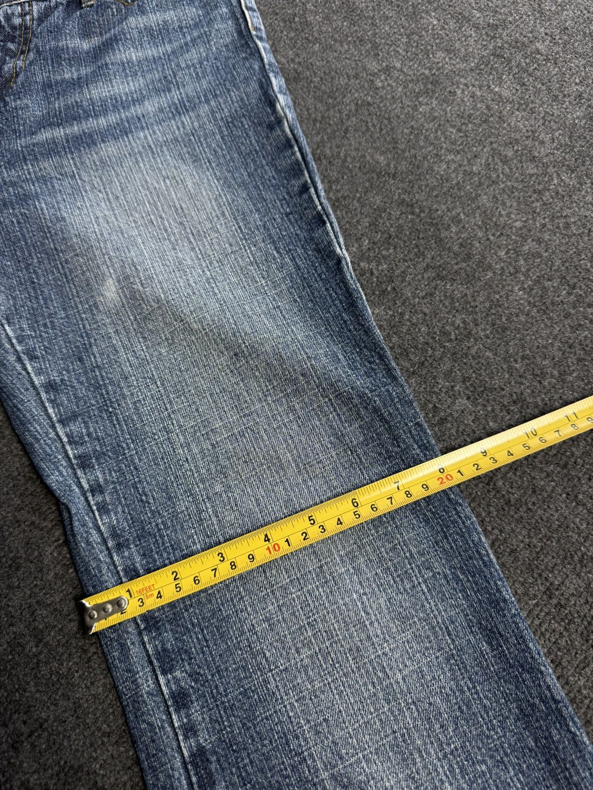 Lee Archive 90s Retro Lee Japan Y2K Flare Denim Jeans Low Rise Size 28" / US 6 / IT 42 - 23 Thumbnail