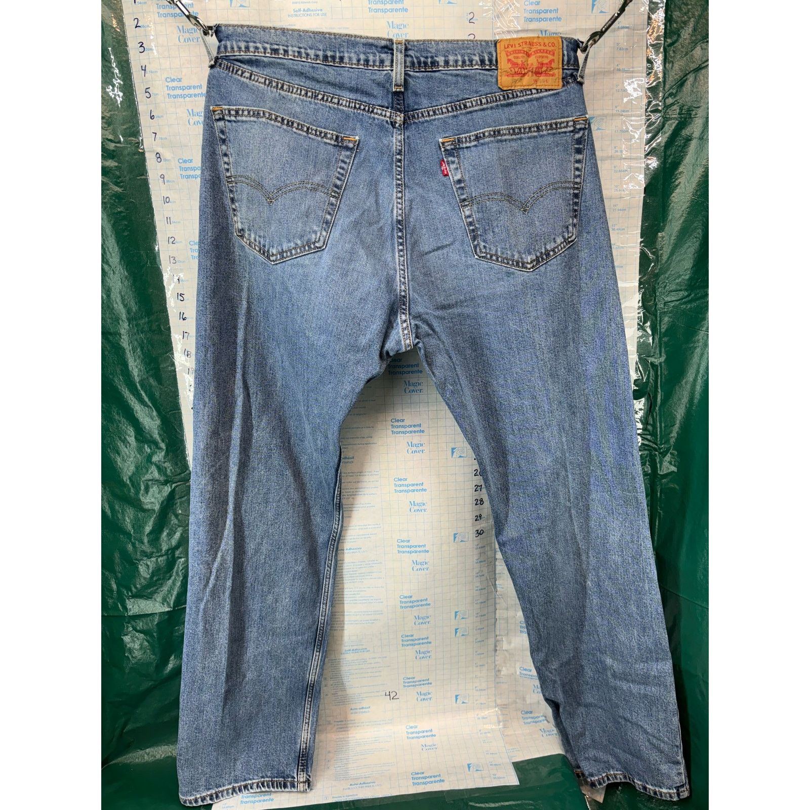 Levi's Levis 505 Jeans 36x32 Blue Regular Denim Straight Casual Size US 36 / EU 52 - 5 Thumbnail