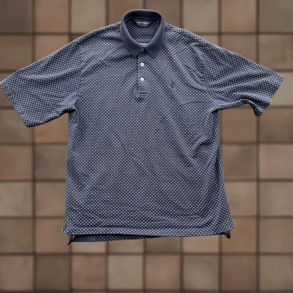Ralph Lauren VINTAGE Polo Ralph Lauren Polo Shirt Men M Navy Polka Dot Heart Pattern Size US M / EU 48-50 / 2 - 1 Thumbnail