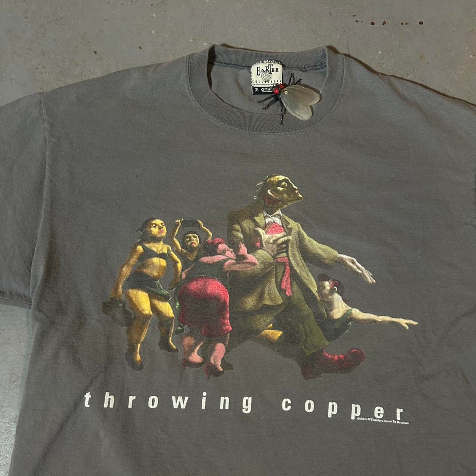 Star Wars 90s 1995 throwing copper band tee shirt Size US XL / EU 56 / 4 - 2 Thumbnail