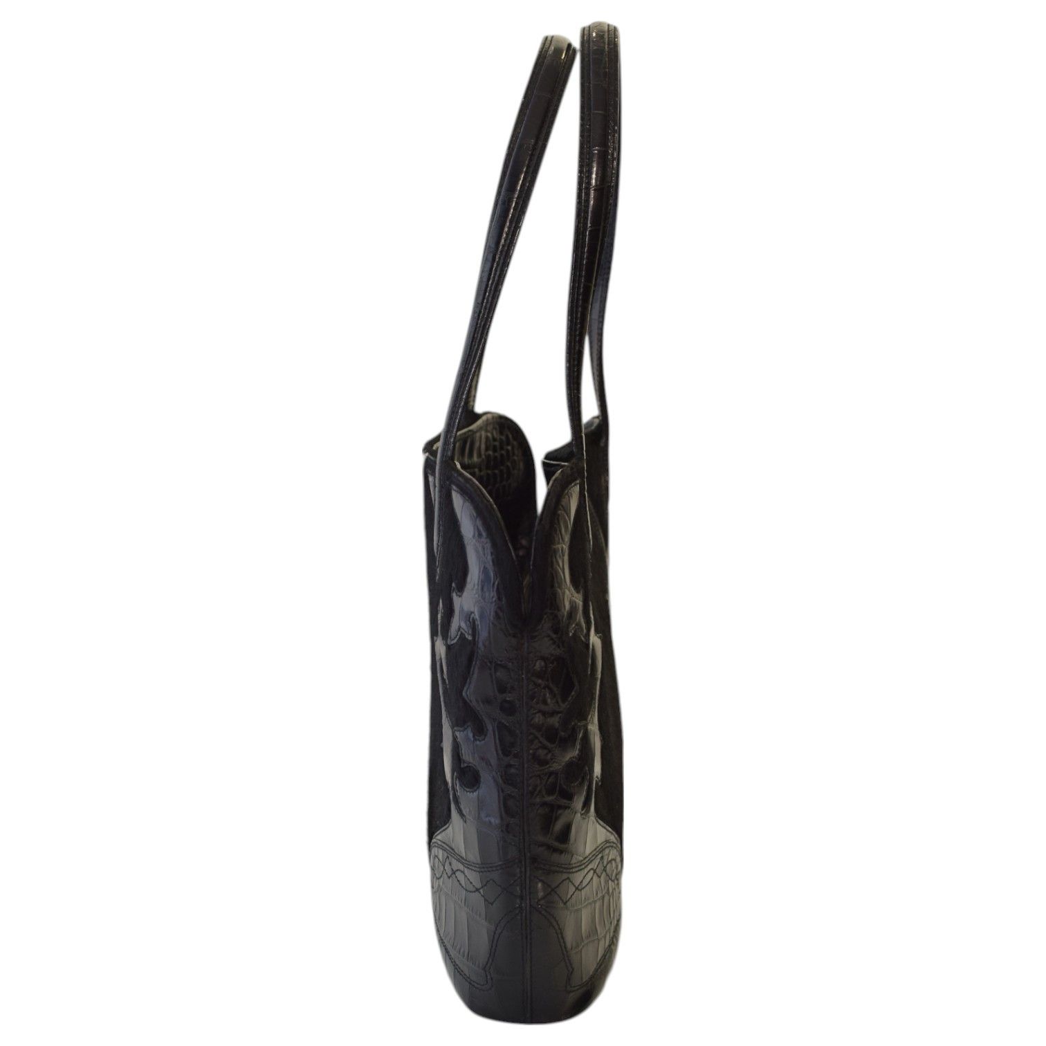 Etro ETRO Black Fur & Leather Tote Shoulder Bag Size ONE SIZE - 4 Thumbnail