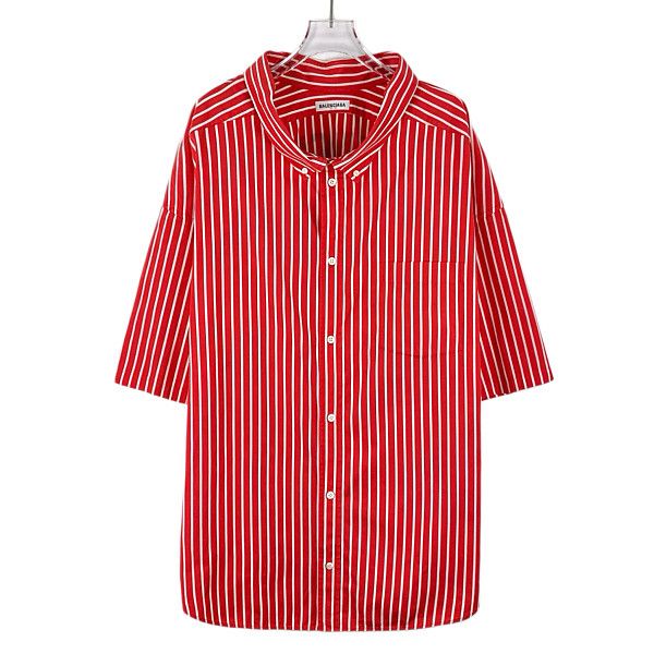 Balenciaga Balenciaga Striped Button Up Shirt Size 34 Size XS / US 0-2 / IT 36-38 - 1 Thumbnail
