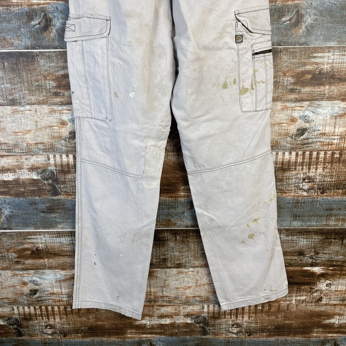 Japanese Brand DL Suolotions White Cargo Multipocket Pants #C967 Size 25" / US 0 / IT 36 - 20 Thumbnail