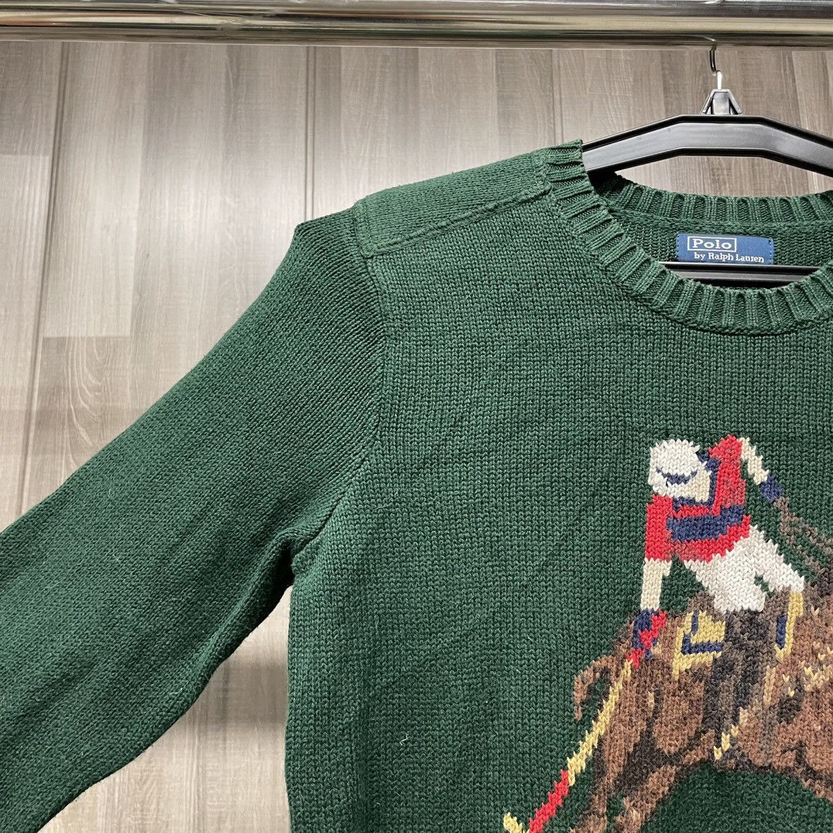 Ralph Lauren Polo Ralph Lauren Polo Player Intarsia Knit Sweater💥 Size US S / EU 44-46 / 1 - 6 Thumbnail