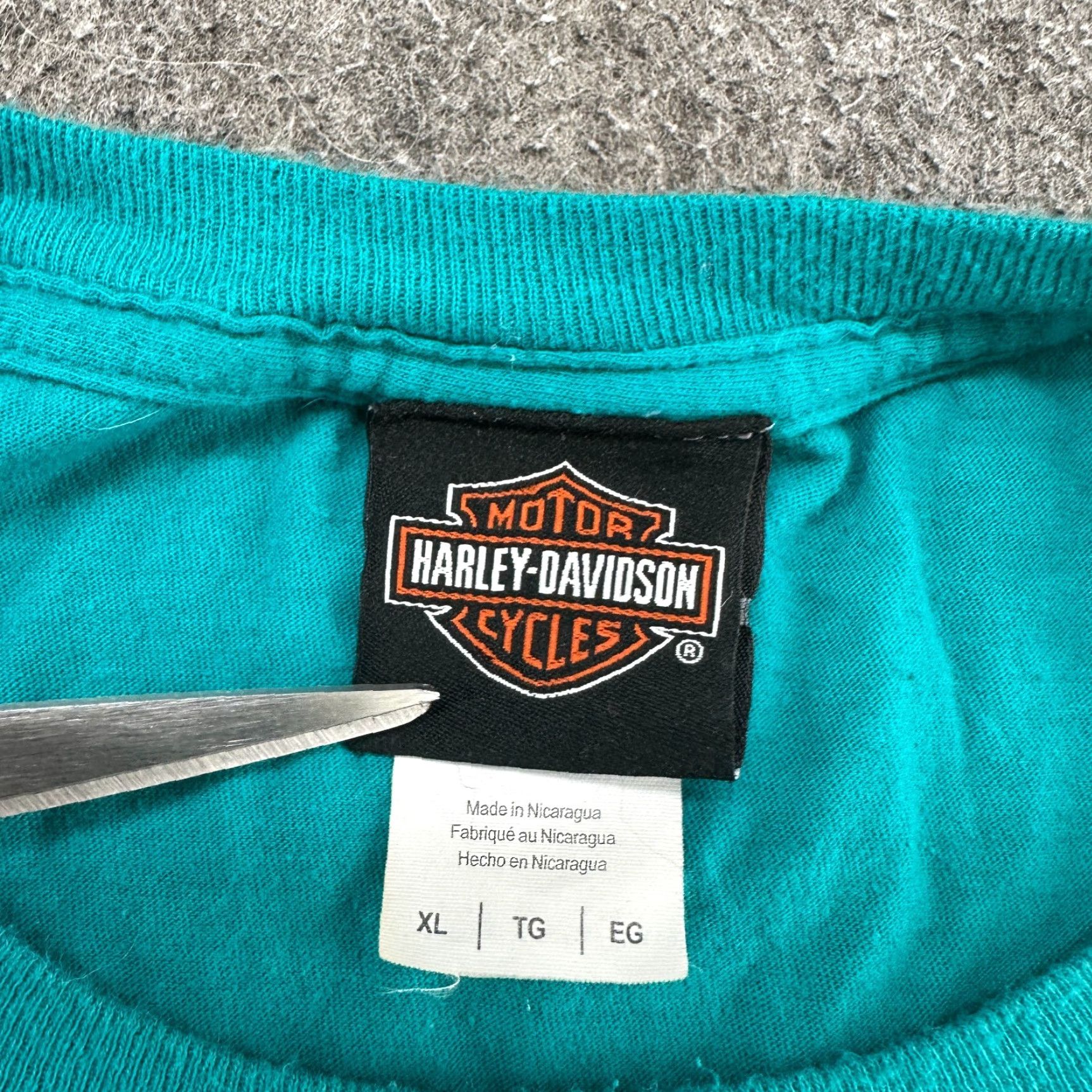 Harley Davidson VINTAGE Harley-Davidson Shirt Mens XL Blue Crew Neck Reno Nevada Spellout Short Sleeve Size US XL / EU 56 / 4 - 2 Thumbnail
