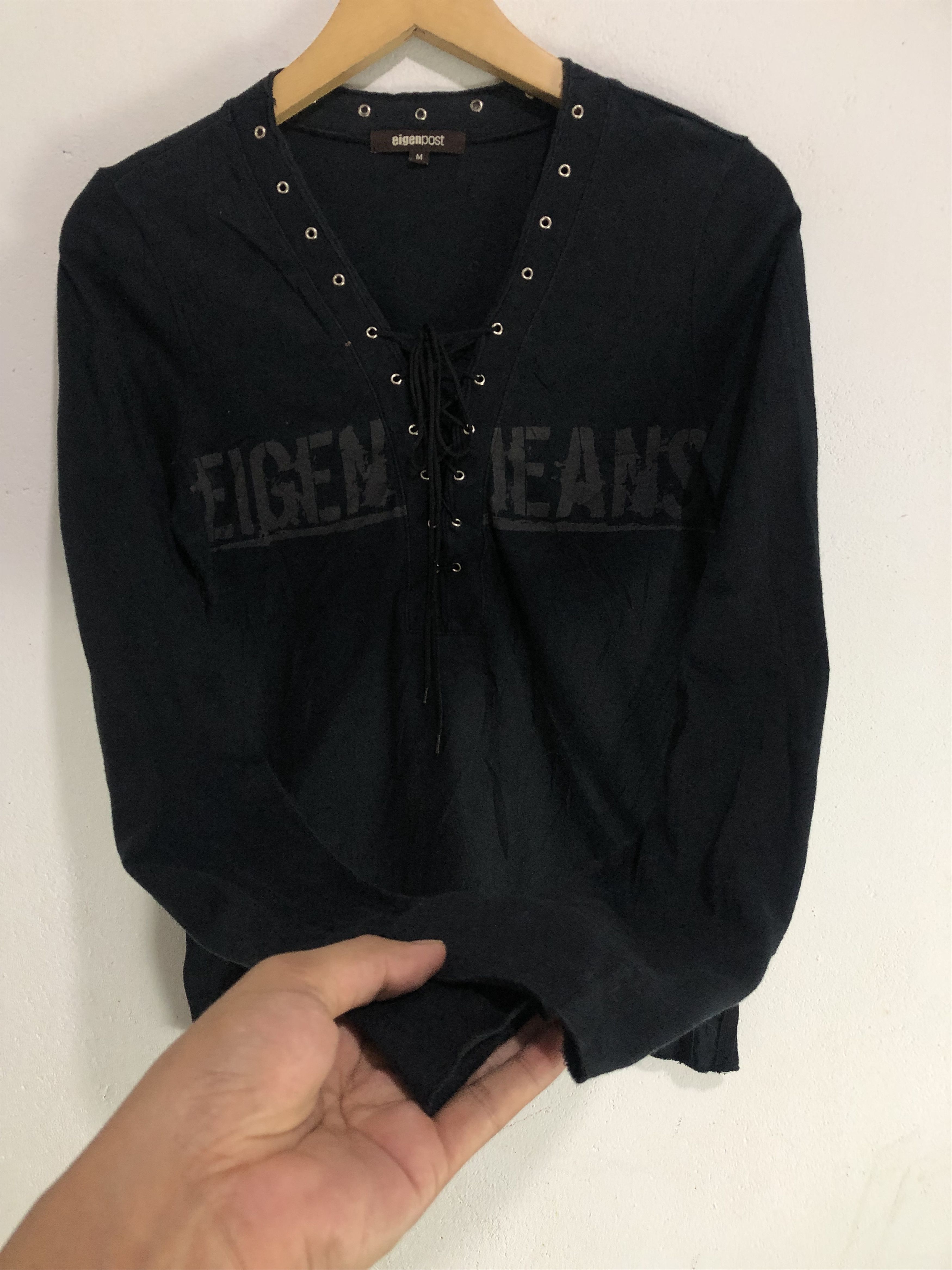 KMRii Distressed Gothic Poem Eigen Jeans Post Rock Punk Style Size US M / EU 48-50 / 2 - 3 Thumbnail