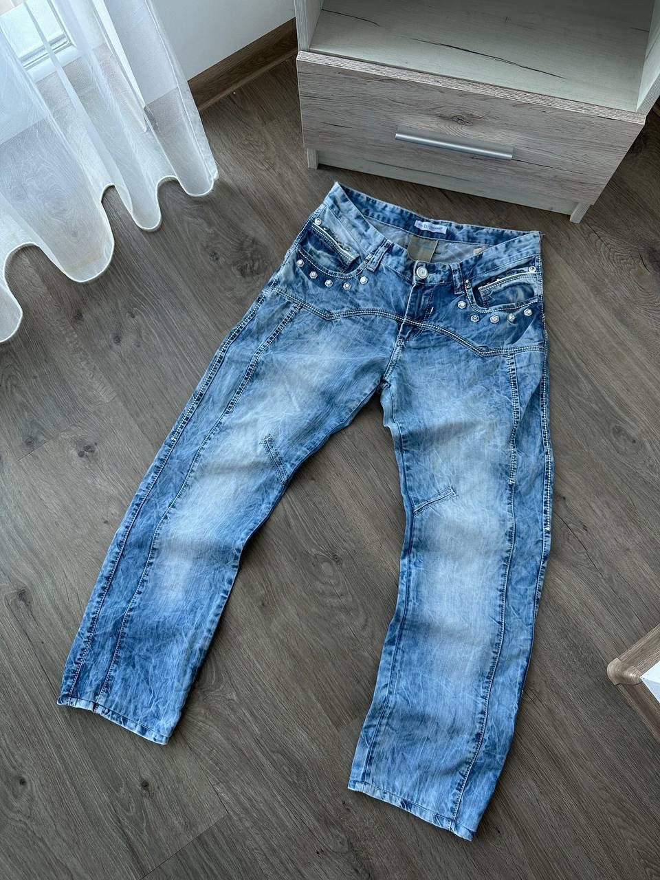 Dolce & Gabbana × Vintage Vintage Dolce Gabbana Blue Denim Avantgarde Pants Size US 32 / EU 48 - 5 Thumbnail
