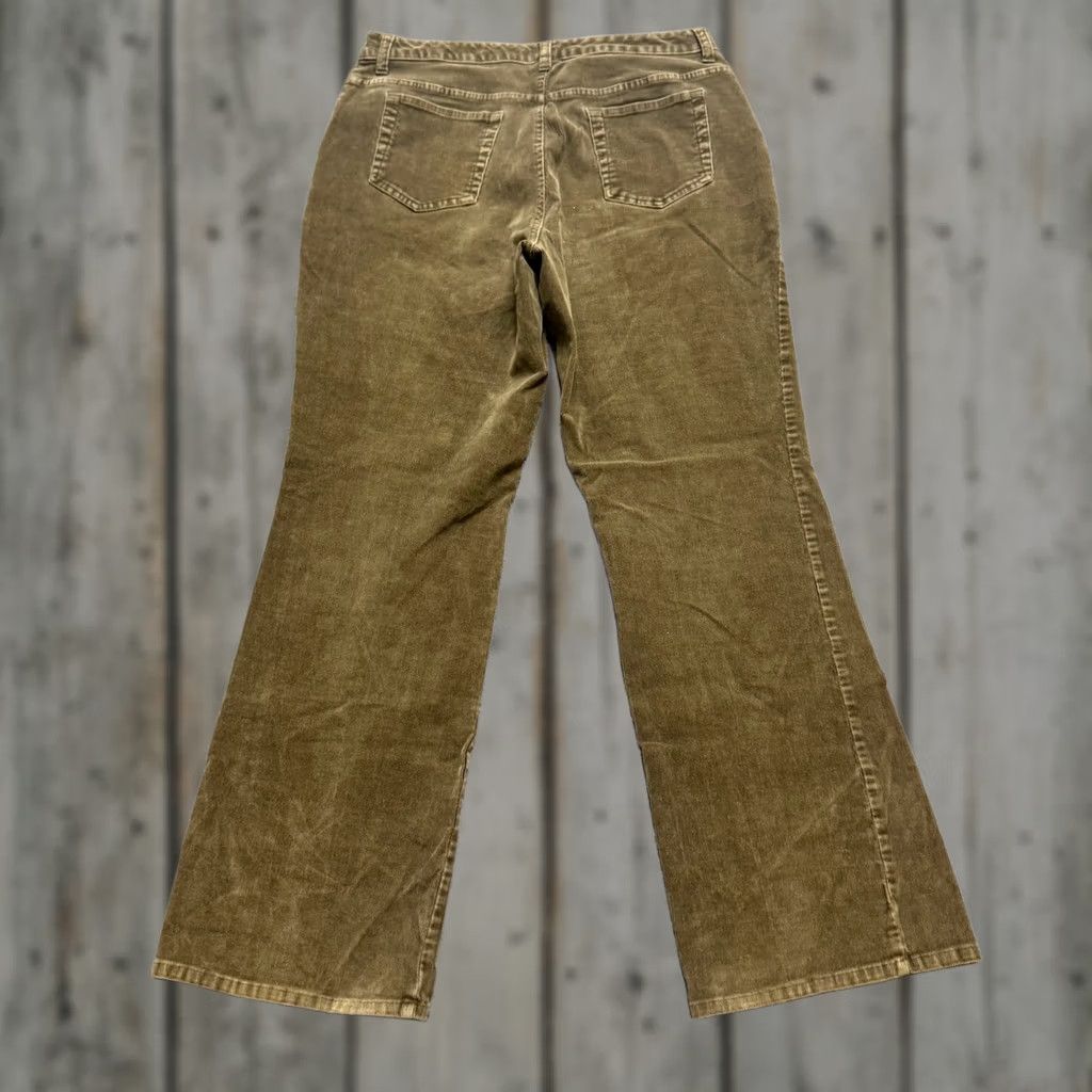 Vintage St John's Bay Pants Women 14W Stretch Boot Corduroy Brown Dress Pants Womens Size 36" / US 14 / IT 50 - 1 Thumbnail