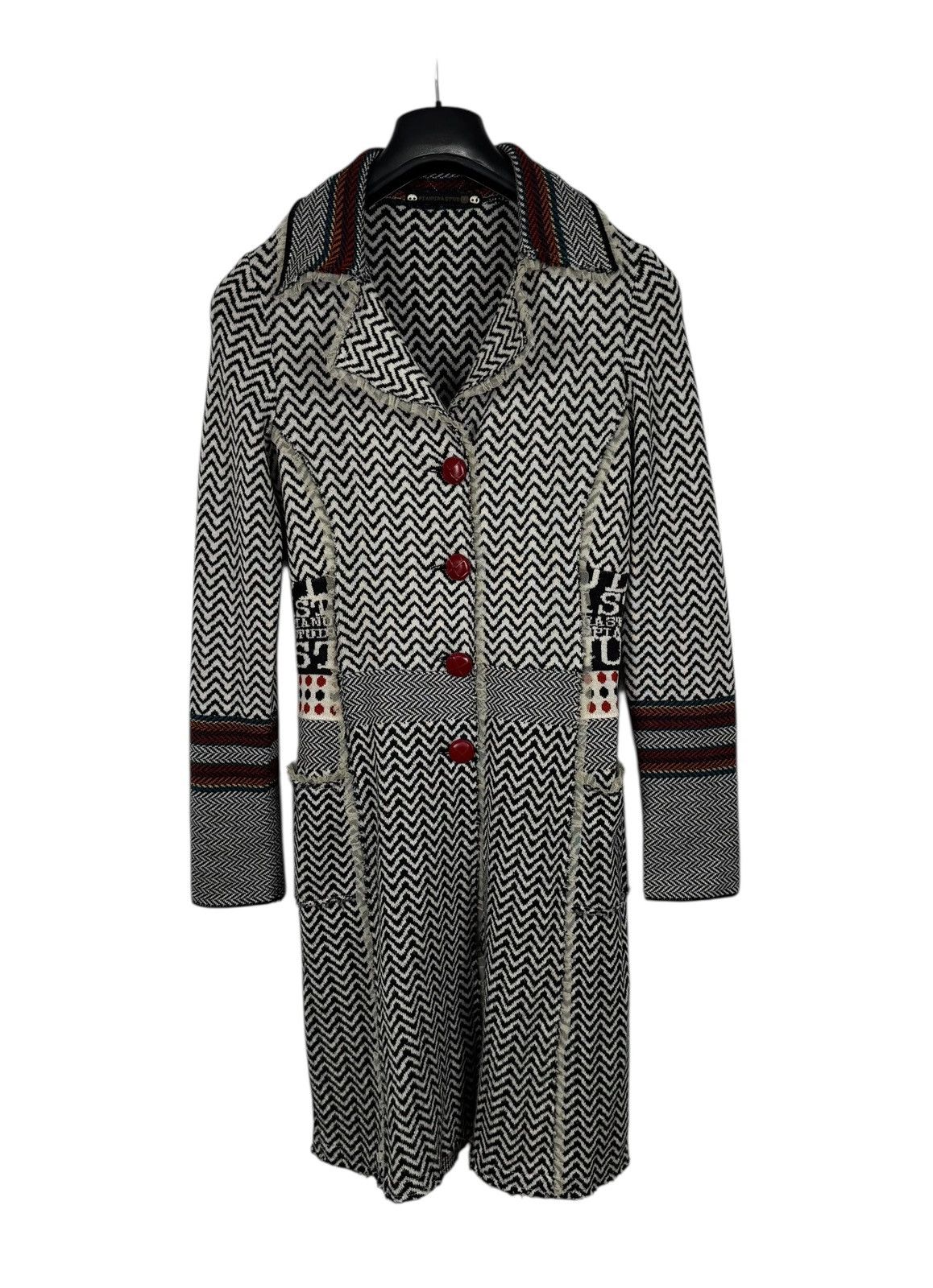 Other Pianura Studio Wool Knit Coat Ribbed size 40 Italy Size S / US 4 / IT 40 - 18 Thumbnail