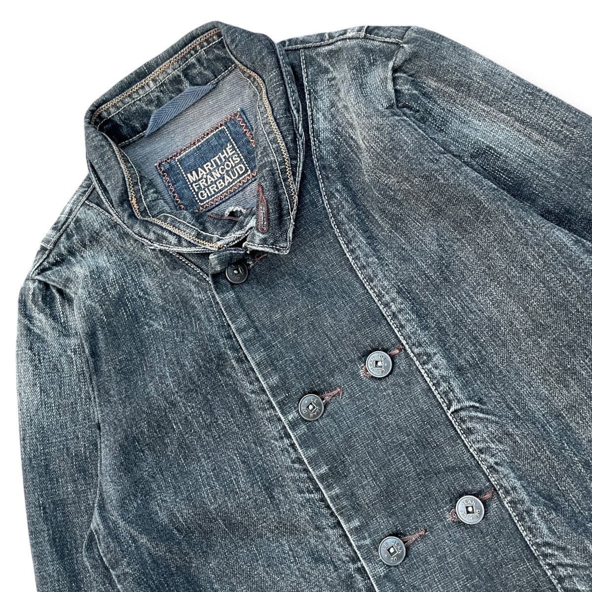 Marithe + Francois Girbaud VINTAGE Marithe Francois Girbaud 90s Bondage Denim Jacket Size S / US 4 / IT 40 - 3 Thumbnail