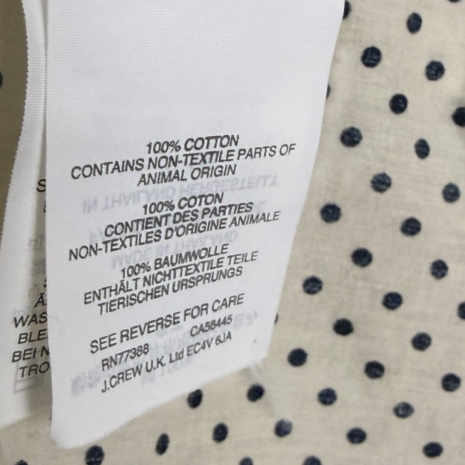 J.Crew J.Crew Women's Boy Fit Polka Dot Ivory Button Down Office 2 Size XS / US 0-2 / IT 36-38 - 4 Thumbnail