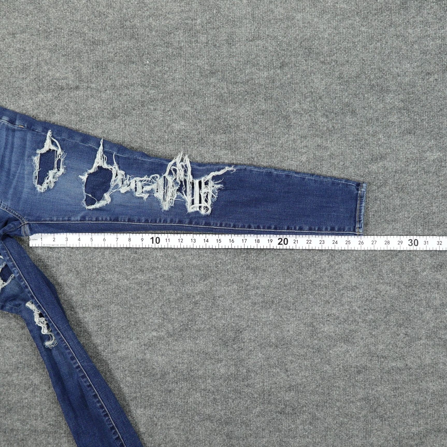 American Eagle Outfitters American Eagle Jeans Womens 4 Short Blue Jegging Next Level Stretch Distressed Size 27" / US 4 / IT 40 - 5 Thumbnail