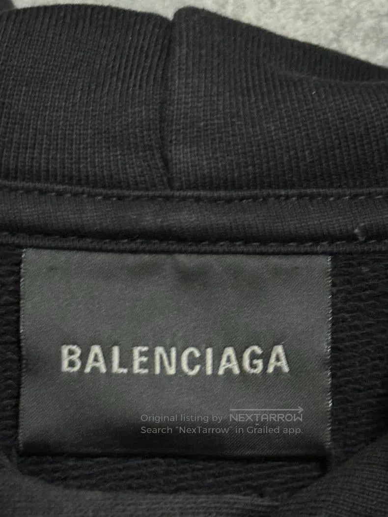 Balenciaga Balenciaga WFP Logo Black Hoodie. Size US M / EU 48-50 / 2 - 3 Thumbnail