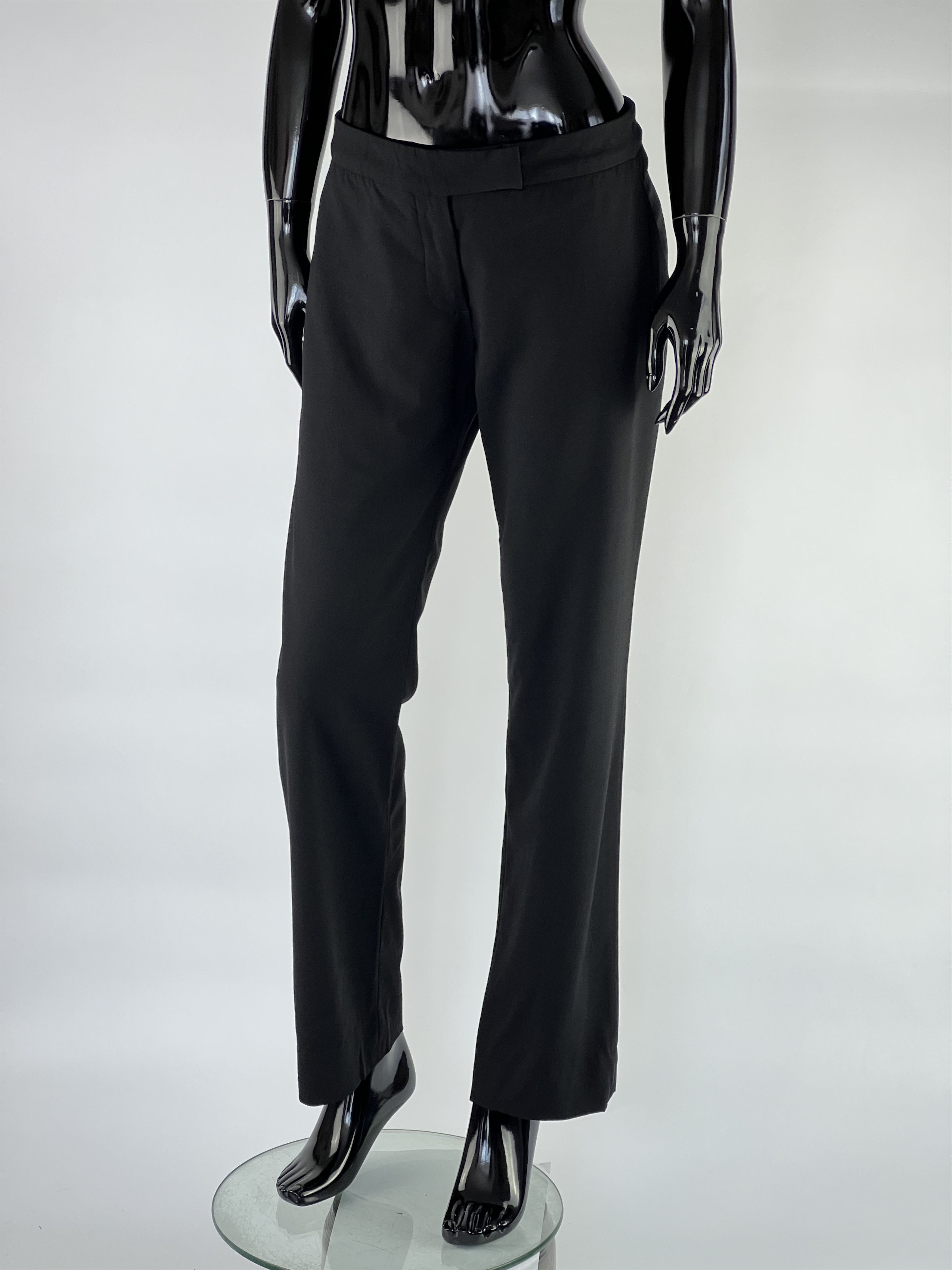 Fendi × Vintage Fendi Vintage Women's Black Wool Pants Size IT44 Size 30" / US 8 / IT 44 - 1 Thumbnail