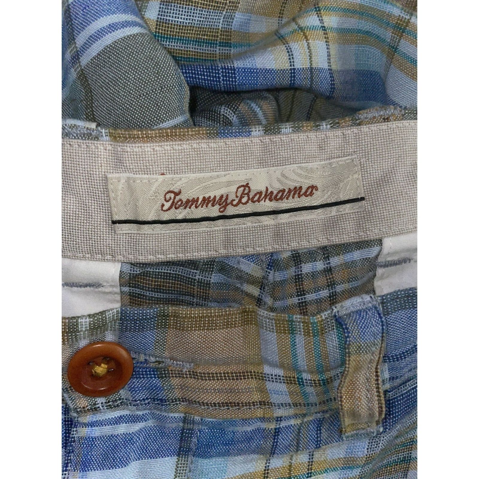 Tommy Bahama Tommy Bahama Linen Blend Multicolored Plaid Shorts Mens 34 Size US 34 / EU 50 - 5 Thumbnail